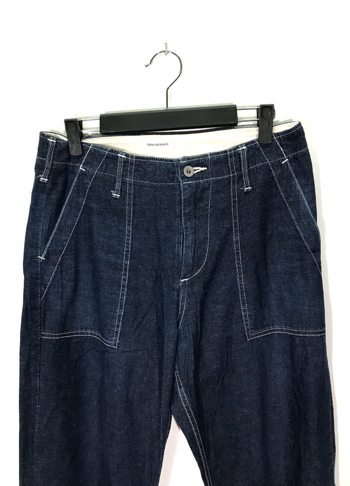 Japanese Brand × URBAN RESEARCH DOORS Urban Research Light Denim Baker Fatigue Pants Made In Japan Size US 32 / EU 48 - 4 Thumbnail