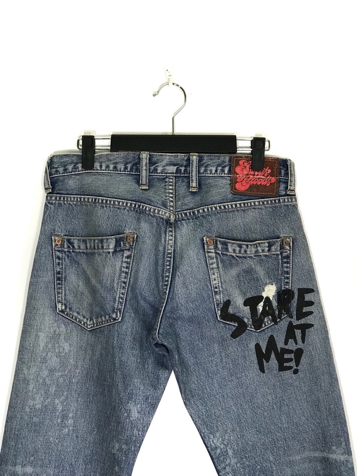 If Six Was Nine × Japanese Brand Sweats & Bloods RNA Inc Distressed Rips Faded Jeans Size US 32 / EU 48 - 7 Thumbnail