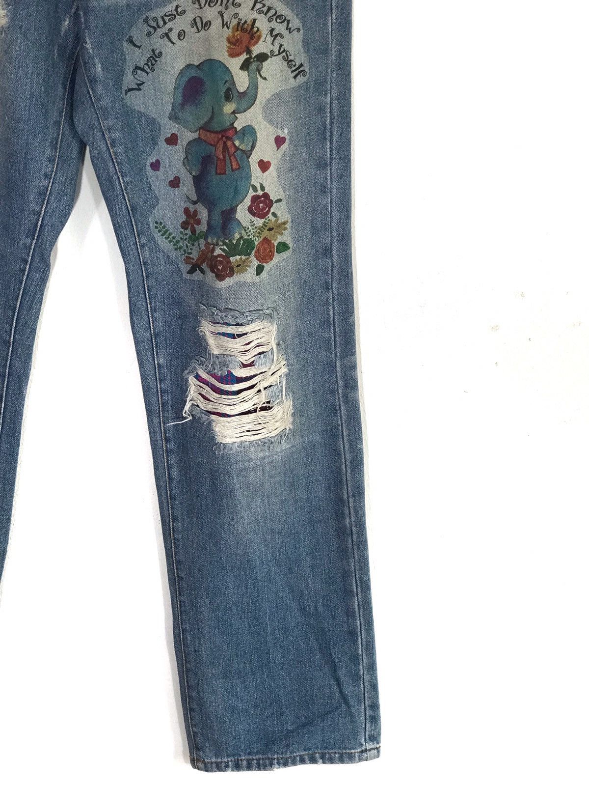 Japanese Brand Magic Jeans Distressed Jeans Size US 30 / EU 46 - 3 Thumbnail