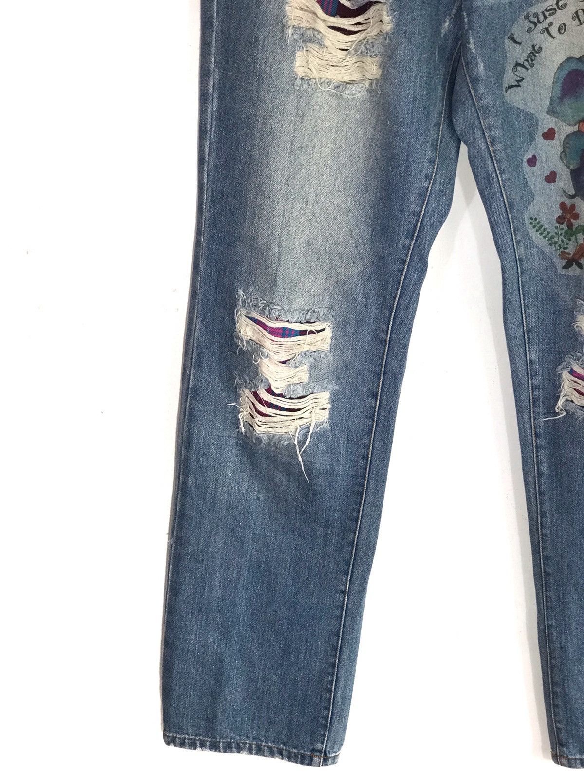 Japanese Brand Magic Jeans Distressed Jeans Size US 30 / EU 46 - 4 Thumbnail