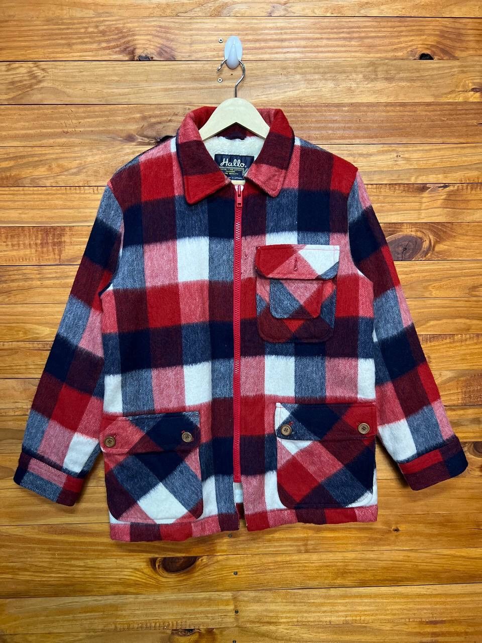 Japanese Brand WOOL PLAID JACKET Size US M / EU 48-50 / 2 - 1 Thumbnail