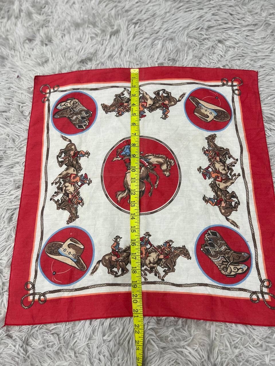 Cowboy Equipment VINTAGE COWBOYS POCKETSQUARE / HANDKERCHIEF / BANDANA Size ONE SIZE - 7 Thumbnail
