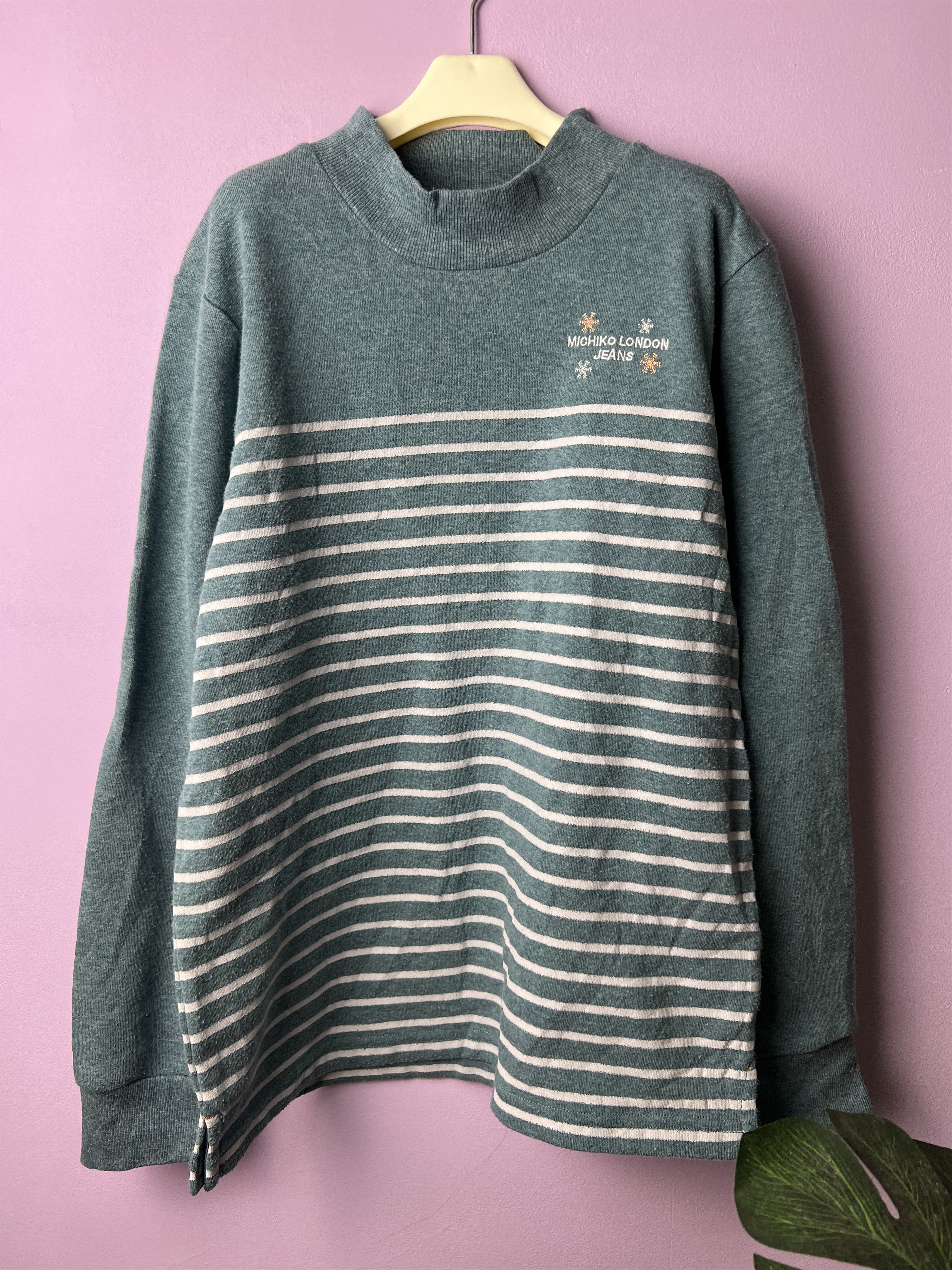 Michiko Koshino London 🔥Michiko London Jeans Stripe Sweatshirts Size US S / EU 44-46 / 1 - 1 Thumbnail