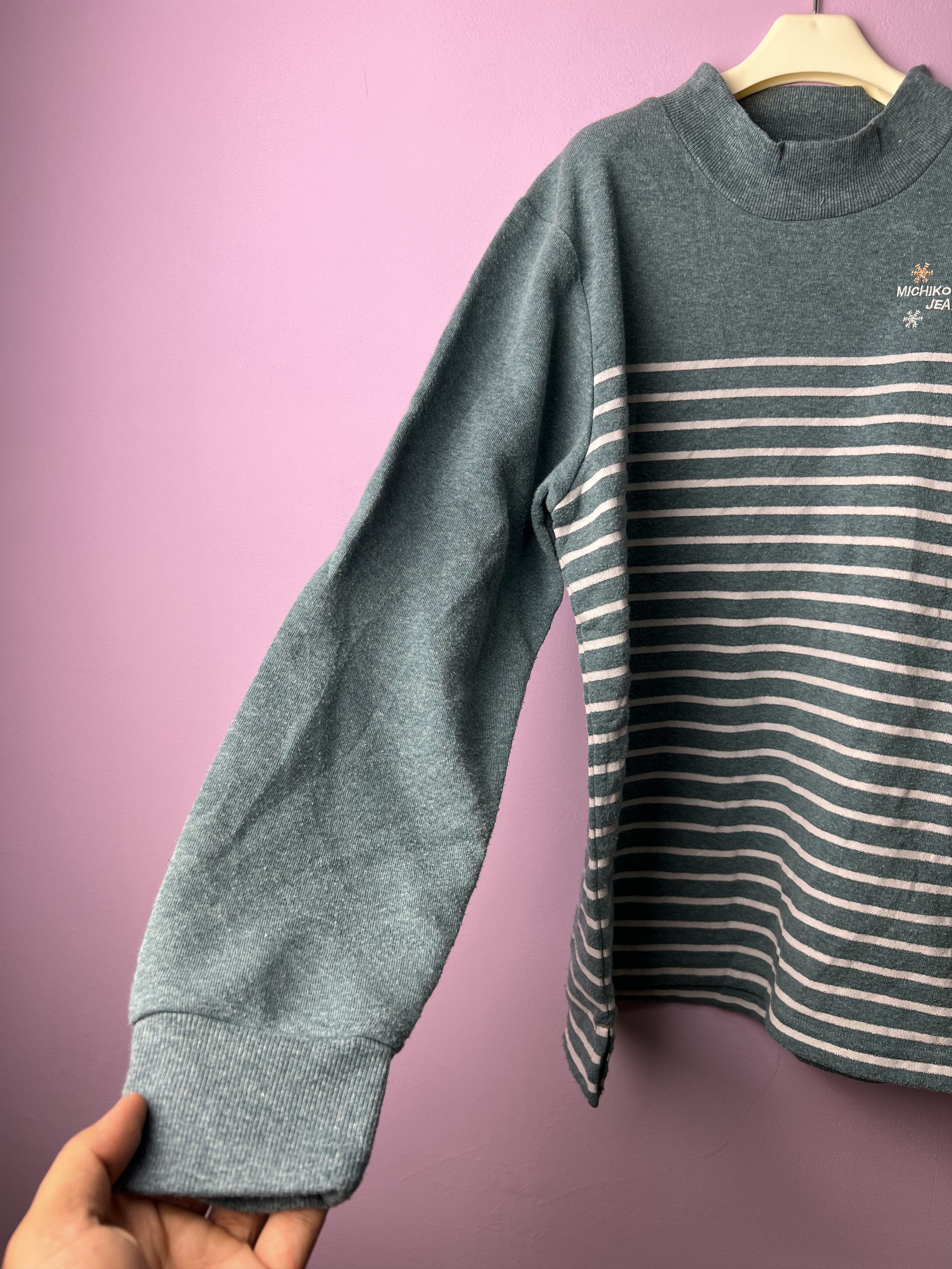 Michiko Koshino London 🔥Michiko London Jeans Stripe Sweatshirts Size US S / EU 44-46 / 1 - 4 Thumbnail