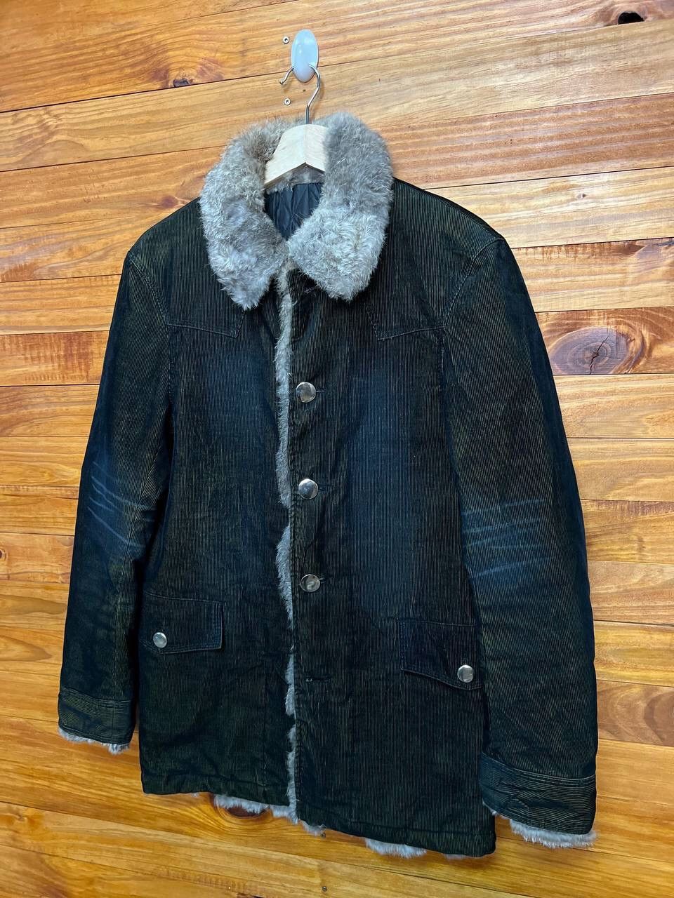 Japanese Brand SEMANTIC DESIGN FUR COLLAR LINED JACKET Size US M / EU 48-50 / 2 - 3 Thumbnail