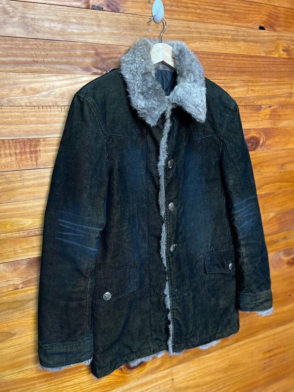 Japanese Brand SEMANTIC DESIGN FUR COLLAR LINED JACKET Size US M / EU 48-50 / 2 - 2 Thumbnail