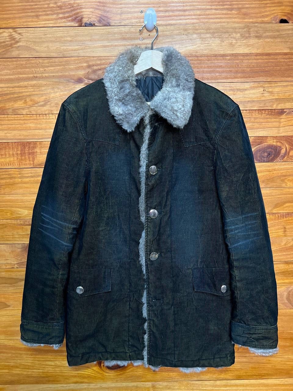 Japanese Brand SEMANTIC DESIGN FUR COLLAR LINED JACKET Size US M / EU 48-50 / 2 - 1 Thumbnail