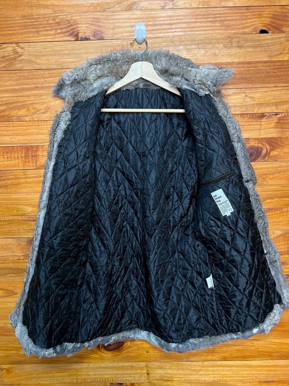Japanese Brand SEMANTIC DESIGN FUR COLLAR LINED JACKET Size US M / EU 48-50 / 2 - 8 Thumbnail