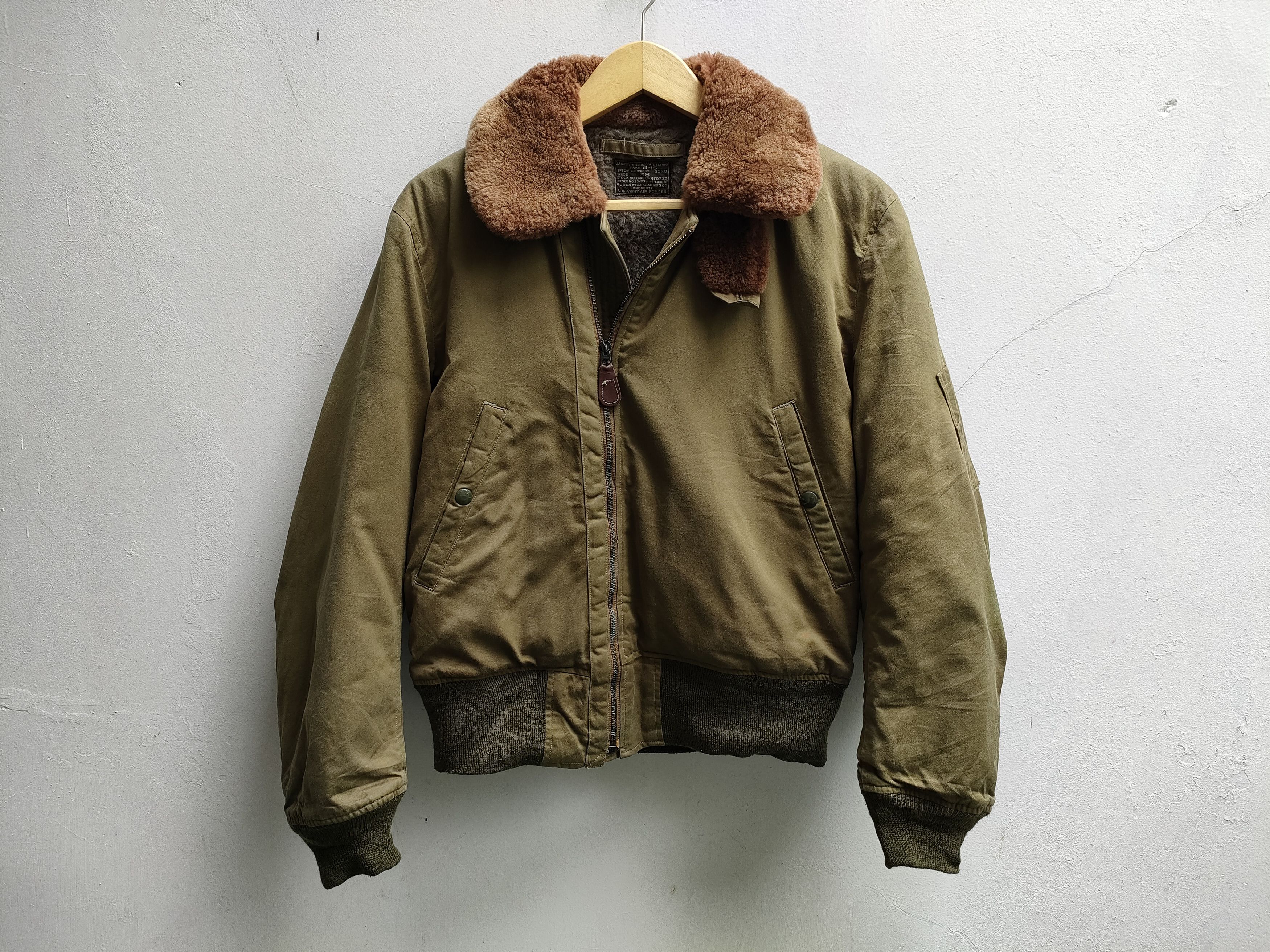Buzz Rickson's Fit S to M, Buzzrickson's B-15 Rough Wear Clothing Jacket Size US M / EU 48-50 / 2 - 2 Thumbnail