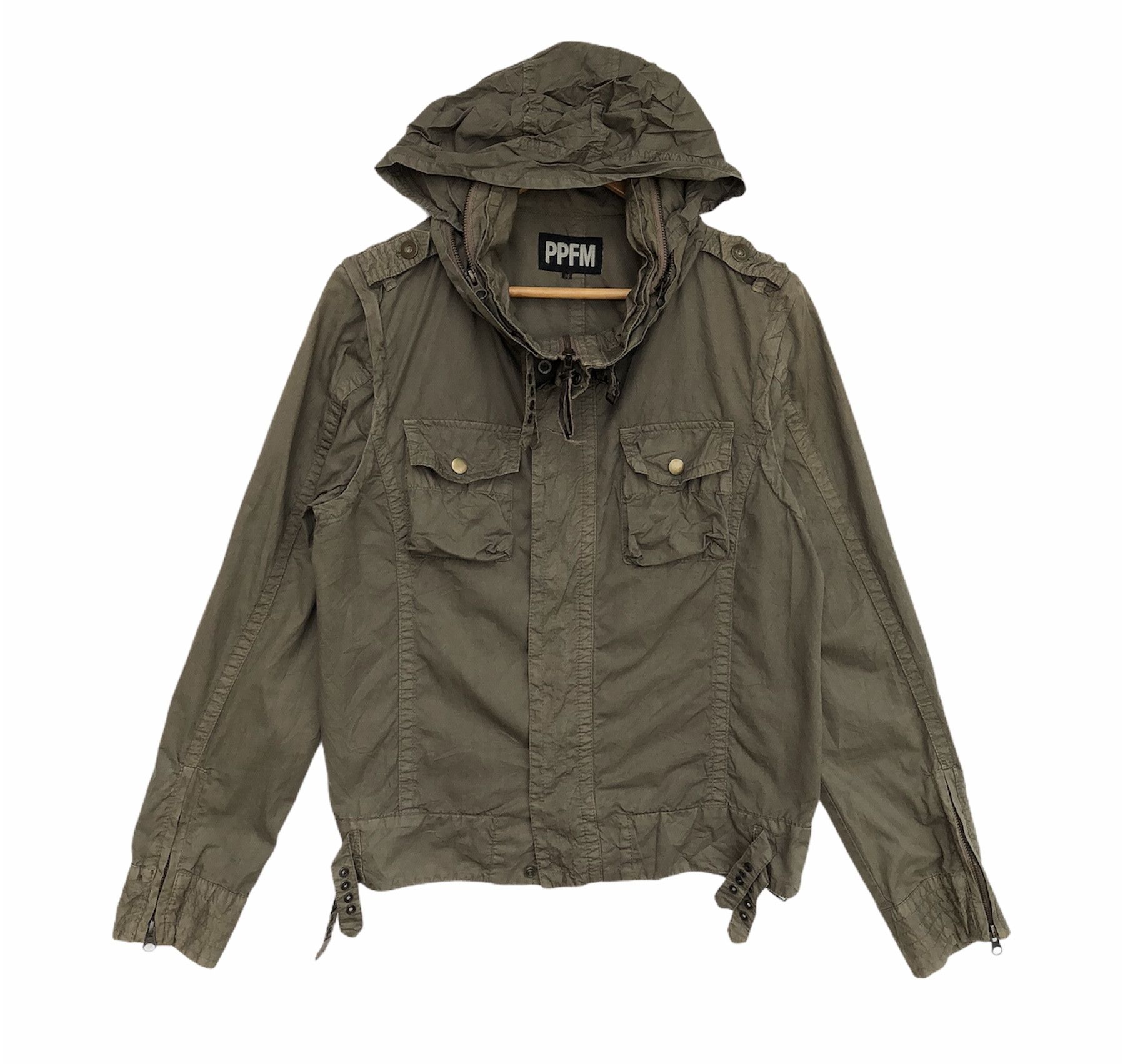 image of Ppfm Tactical Military Jacket in Army Green, Men's (Size Small)