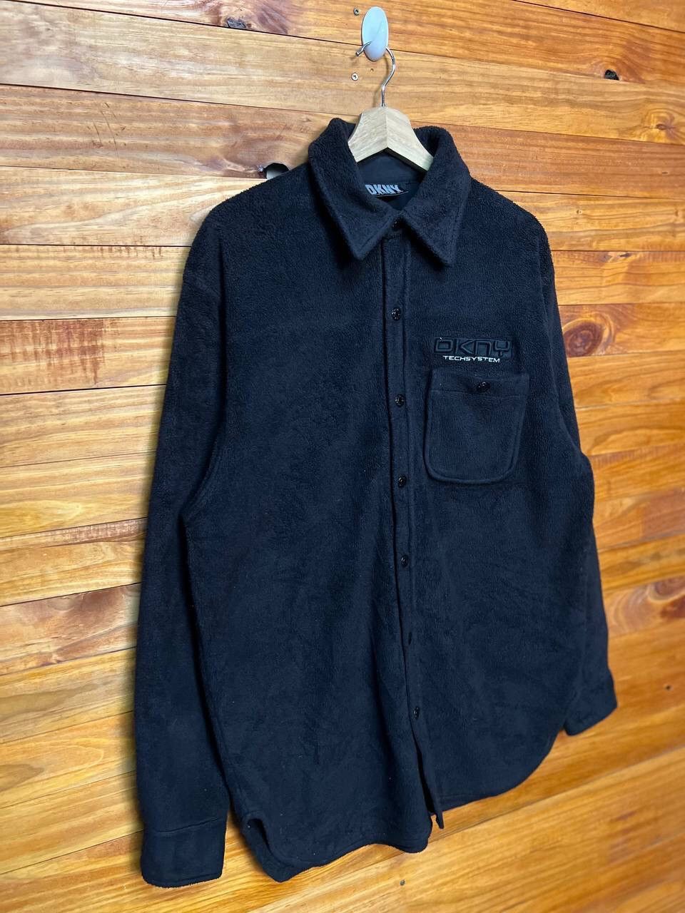 DKNY DKNY BUTTON UP FLEECE SHIRT Size US M / EU 48-50 / 2 - 2 Thumbnail