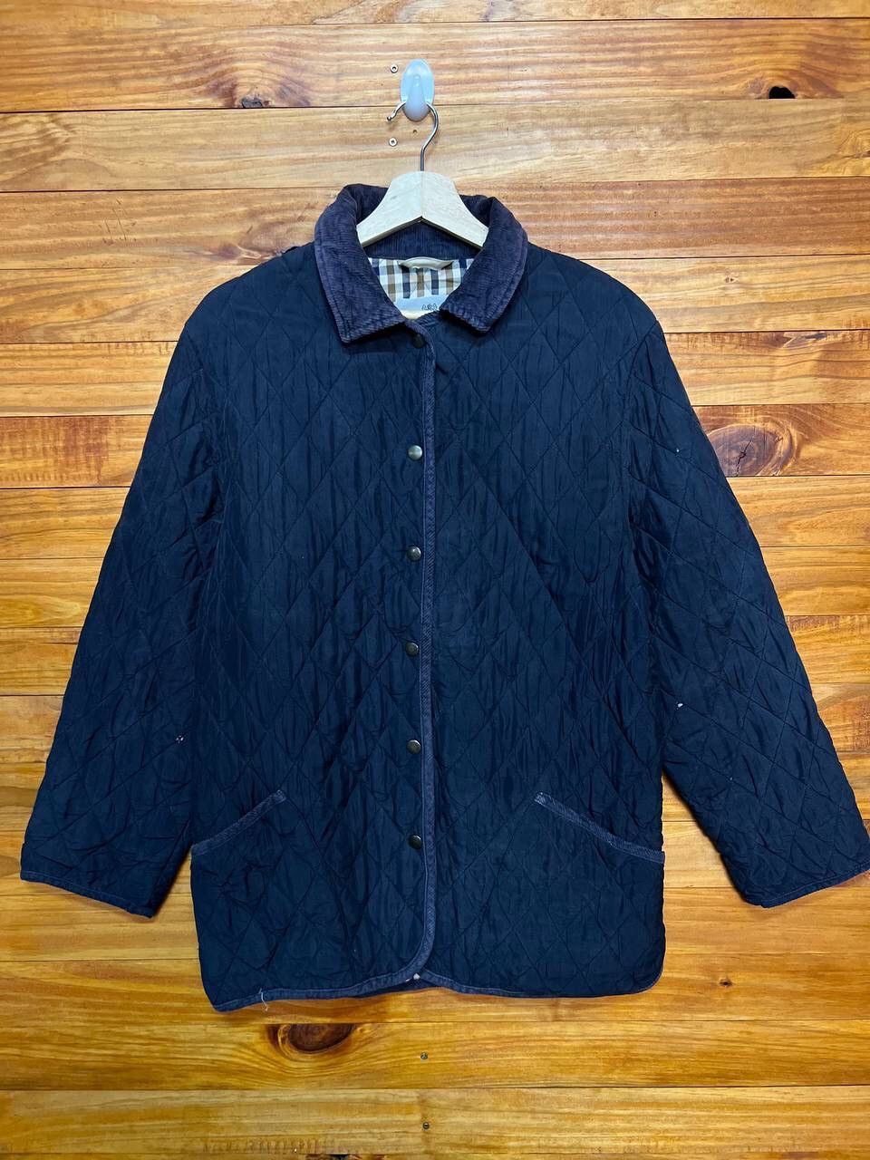 image of Aquascutum London Quilted Jacket in Navy, Men's (Size Medium)