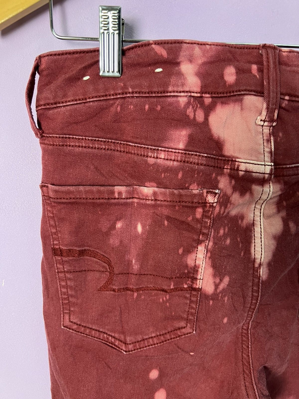 American Eagle Outfitters 🔥Rare Tie Dye American Eagle Stretchable Distressed Denim Size US 31 - 9 Thumbnail