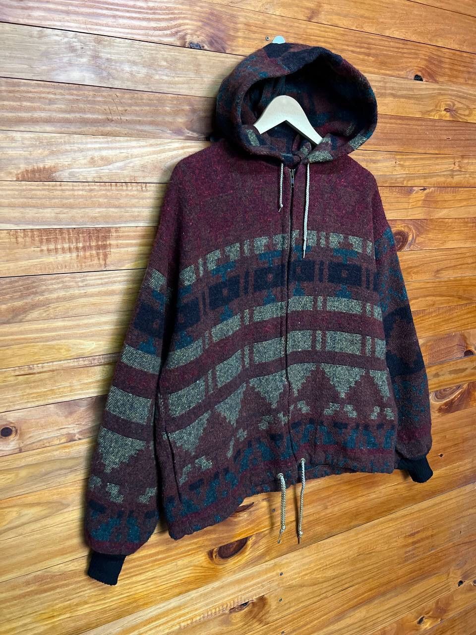Native VINTAGE NATIVE HOODIE JACKET IN WOOL Size US L / EU 52-54 / 3 - 2 Thumbnail