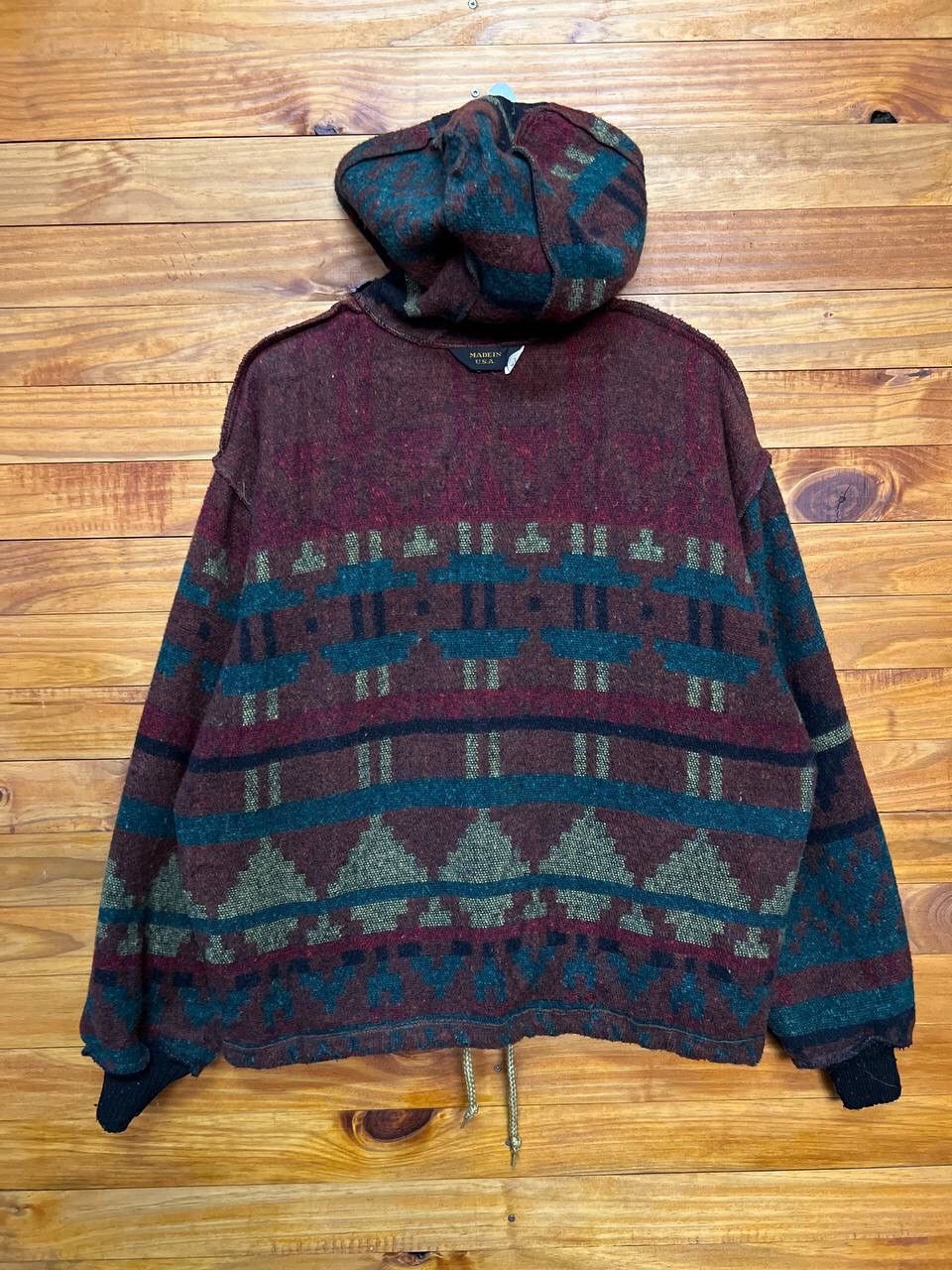 Native VINTAGE NATIVE HOODIE JACKET IN WOOL Size US L / EU 52-54 / 3 - 12 Thumbnail