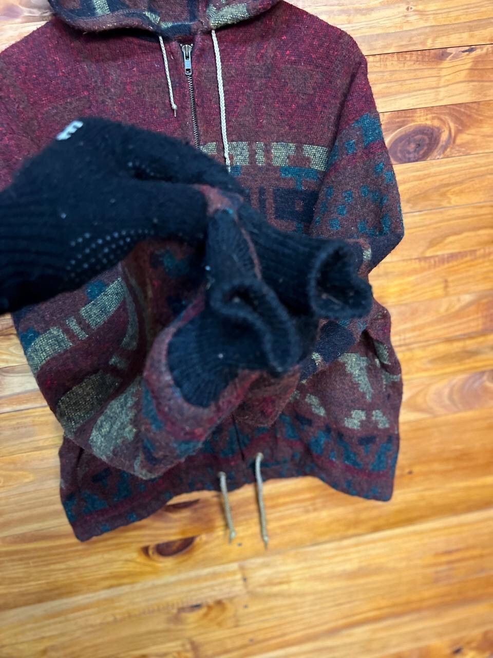 Native VINTAGE NATIVE HOODIE JACKET IN WOOL Size US L / EU 52-54 / 3 - 6 Thumbnail