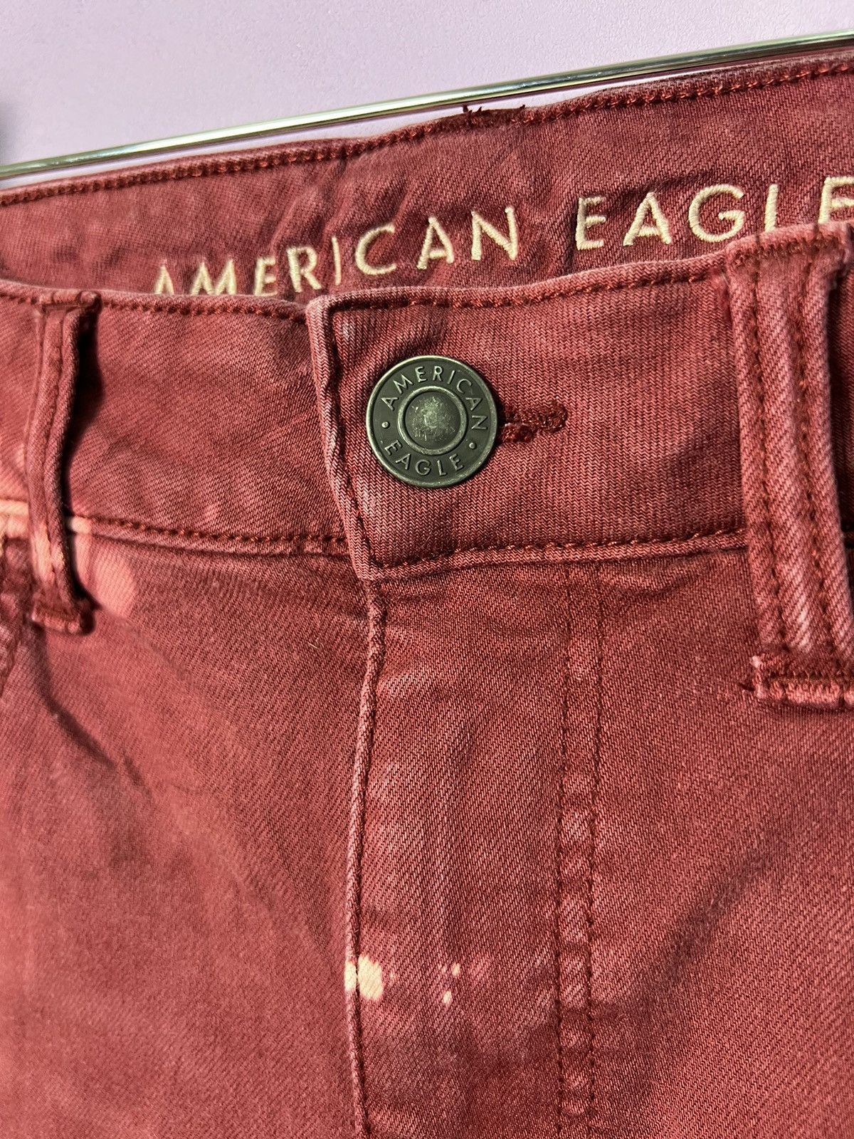 American Eagle Outfitters 🔥Rare Tie Dye American Eagle Stretchable Distressed Denim Size US 31 - 9 Thumbnail