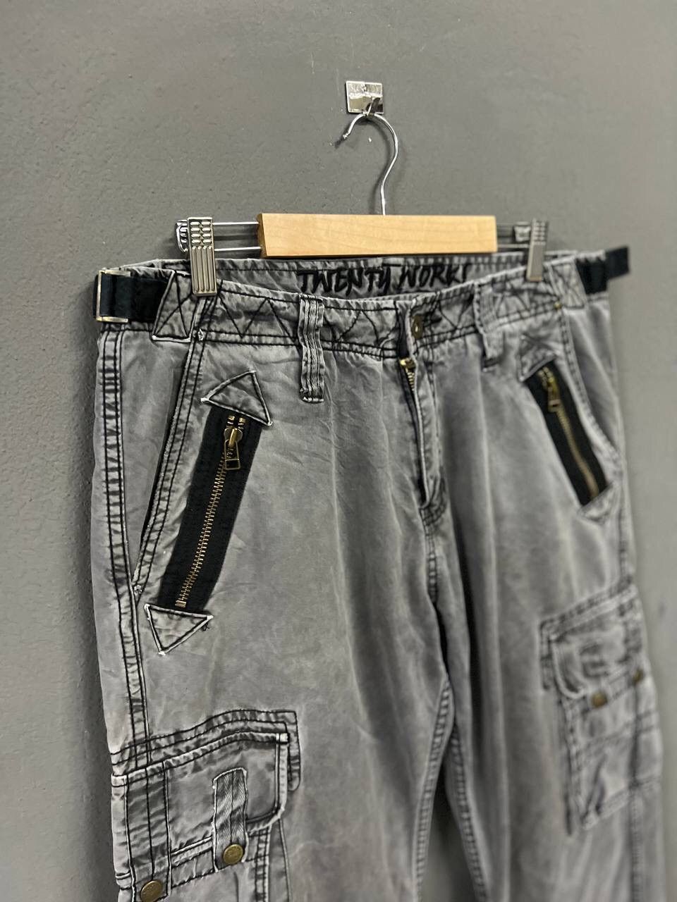Japanese Brand VINTAGE TWEENTY WORKS CARGO PANTS 6 POCKET Size US 36 / EU 52 - 6 Thumbnail