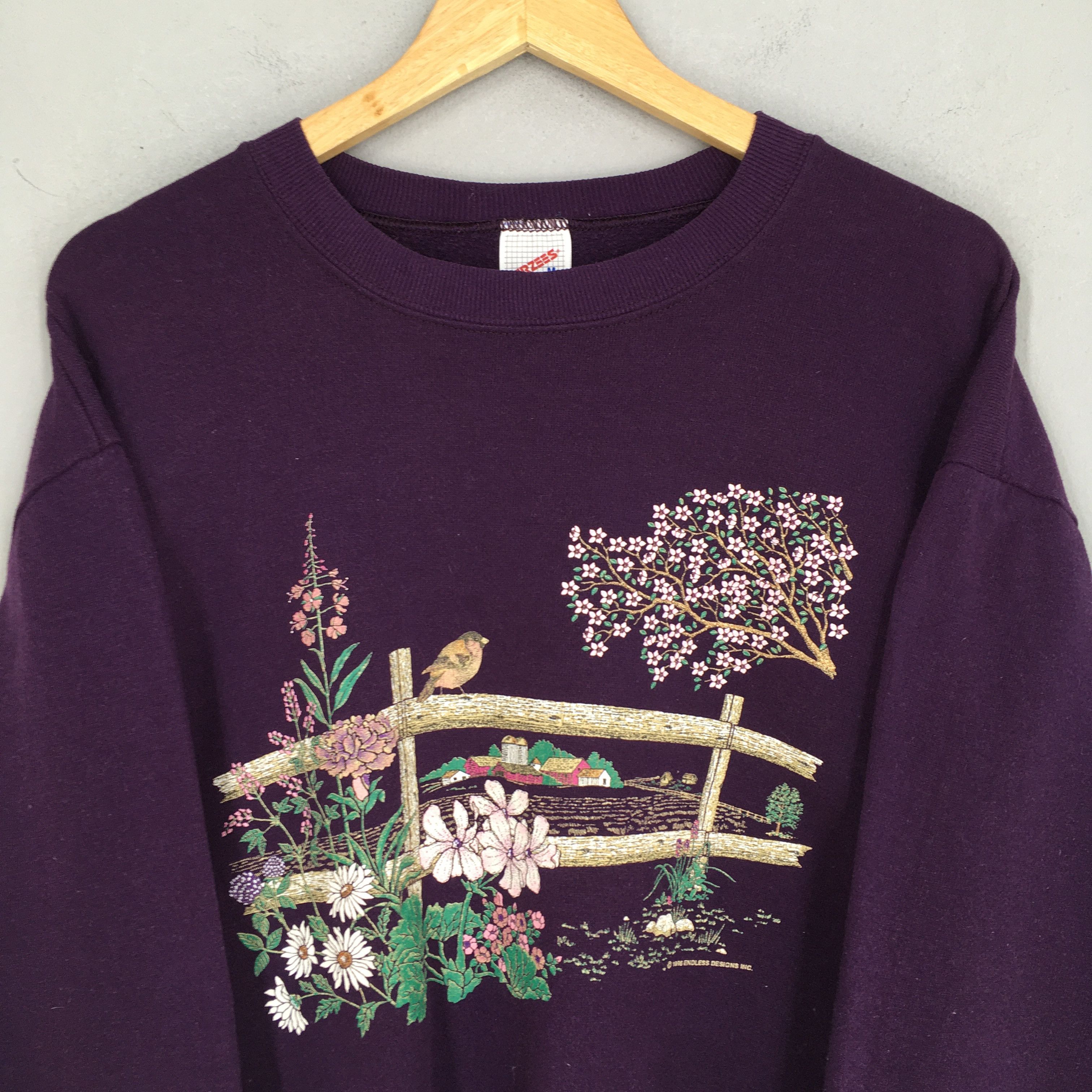 Habitat × Vintage Vintage 90s Morning Suns Nature Sweatshirt Medium Size US M / EU 48-50 / 2 - 2 Thumbnail