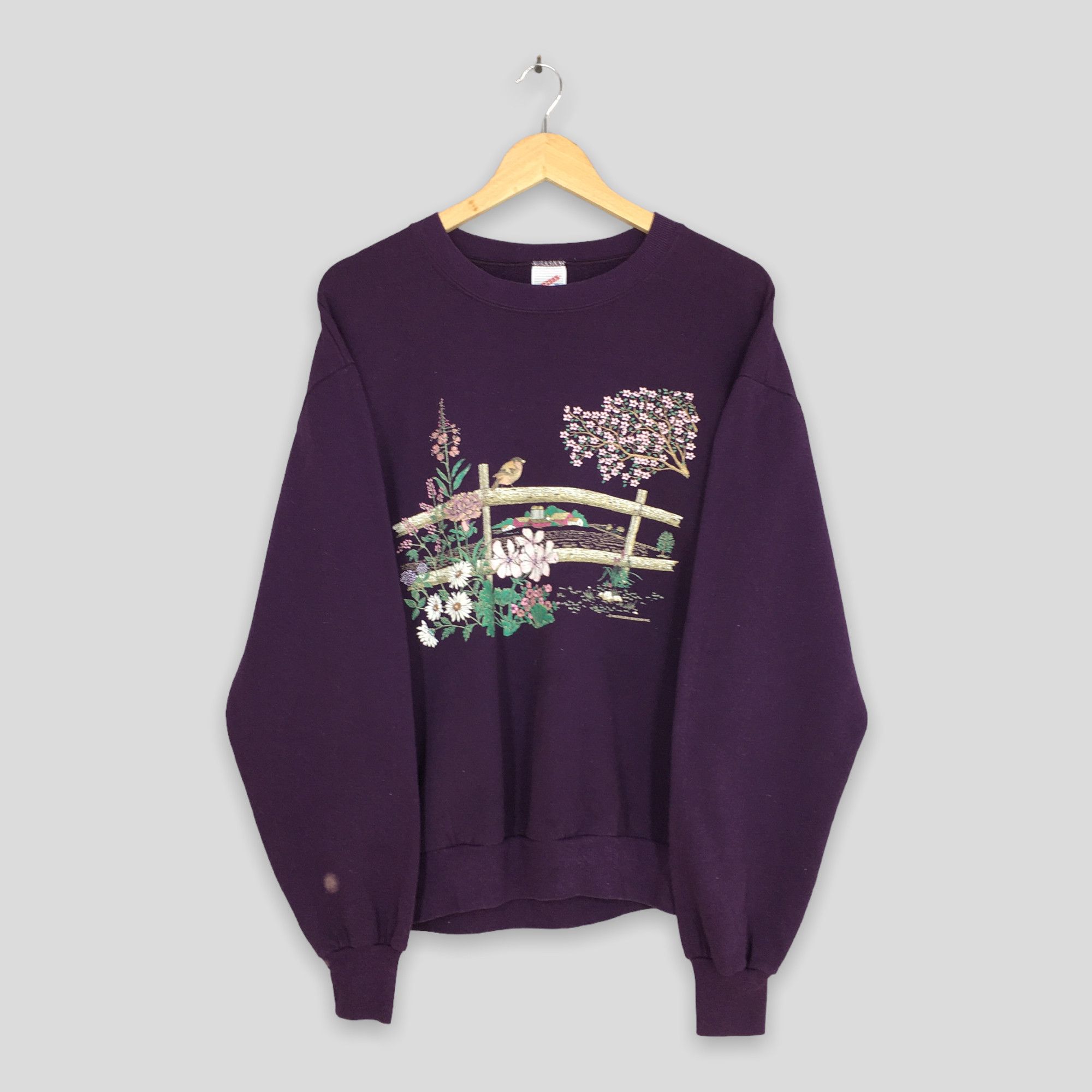 Habitat × Vintage Vintage 90s Morning Suns Nature Sweatshirt Medium Size US M / EU 48-50 / 2 - 1 Thumbnail