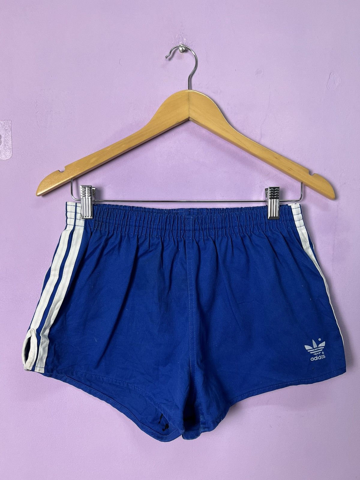 Adidas 🔥Vintage 80s Adidas Trefoil Short Pants Size US 27 - 3 Thumbnail