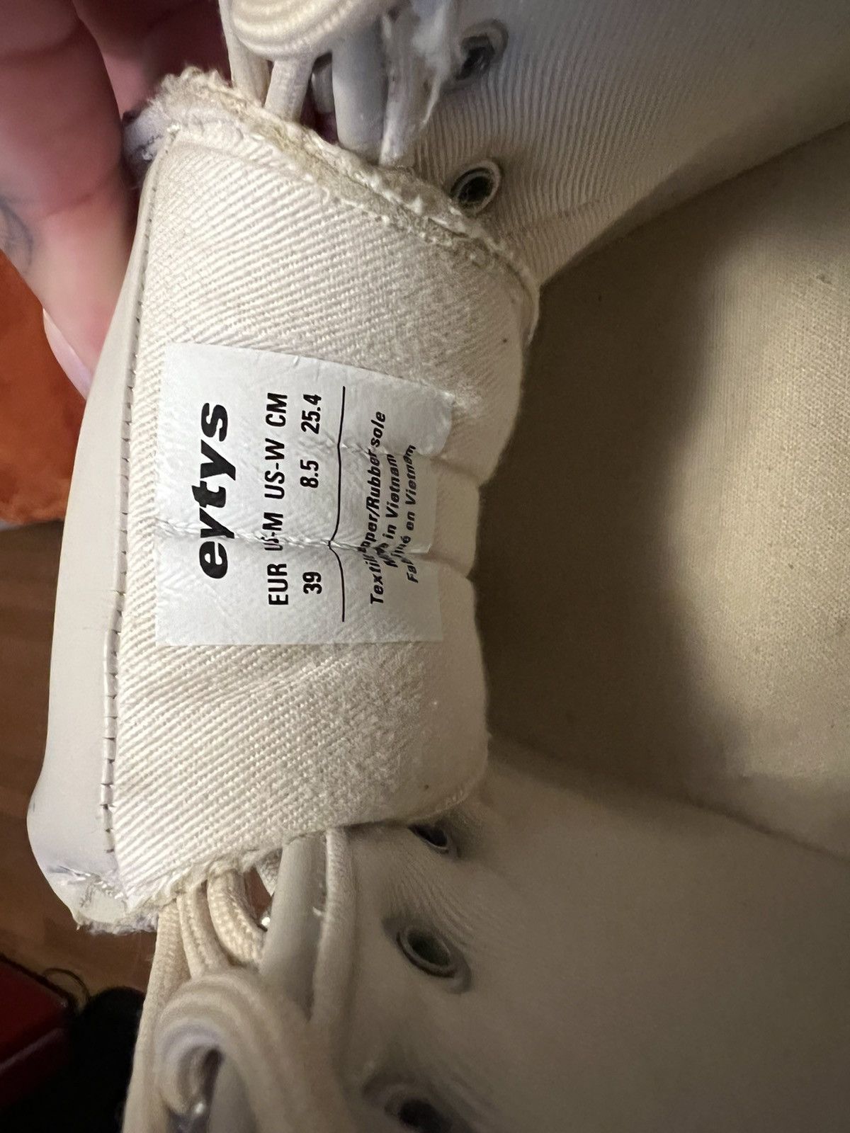 Eytys Eytys Angel Canvas ‘Ecru’ Size US 8.5 / IT 38.5 - 5 Thumbnail