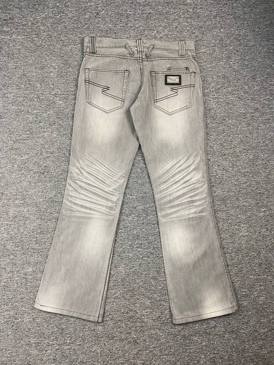 If Six Was Nine × Japanese Brand × Le Grande Bleu (L.G.B.) Vintage Semantic Design Flared Jeans Bootcut Denim Size US 34 / EU 50 - 2 Thumbnail