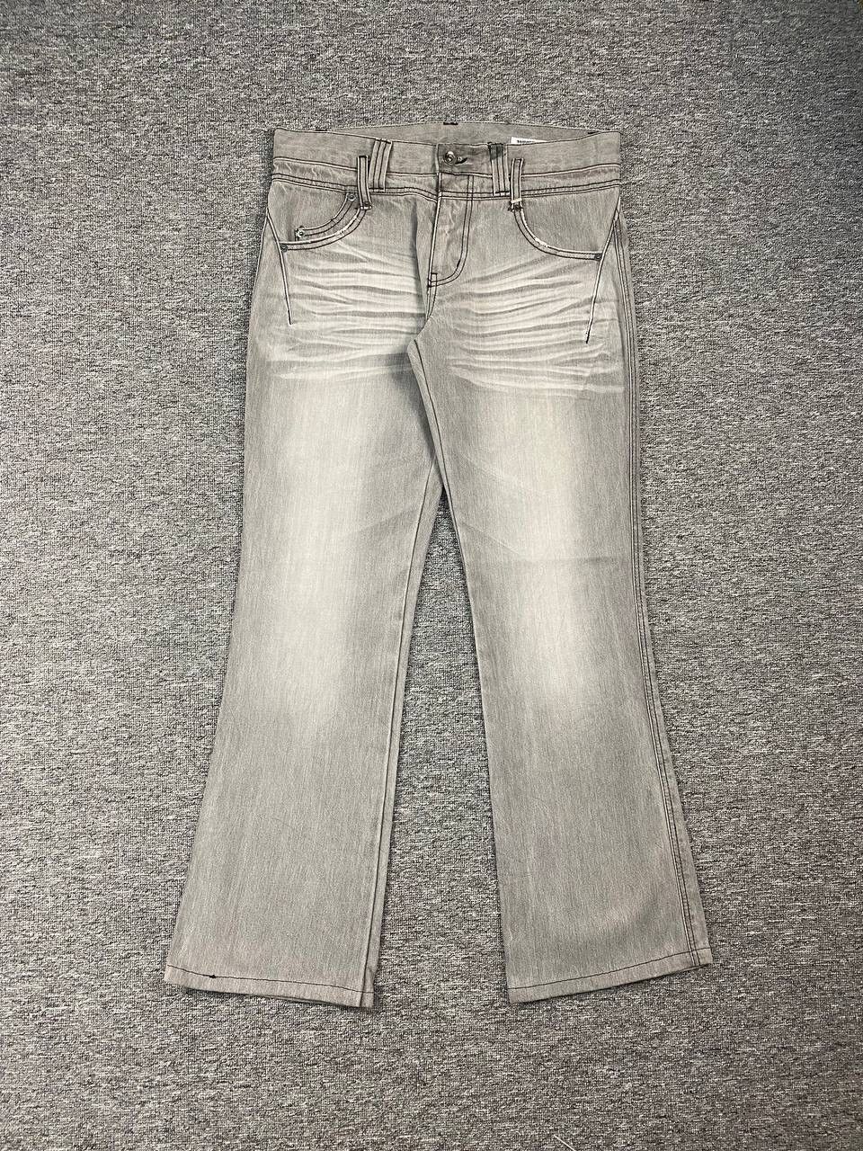 If Six Was Nine × Japanese Brand × Le Grande Bleu (L.G.B.) Vintage Semantic Design Flared Jeans Bootcut Denim Size US 34 / EU 50 - 1 Thumbnail