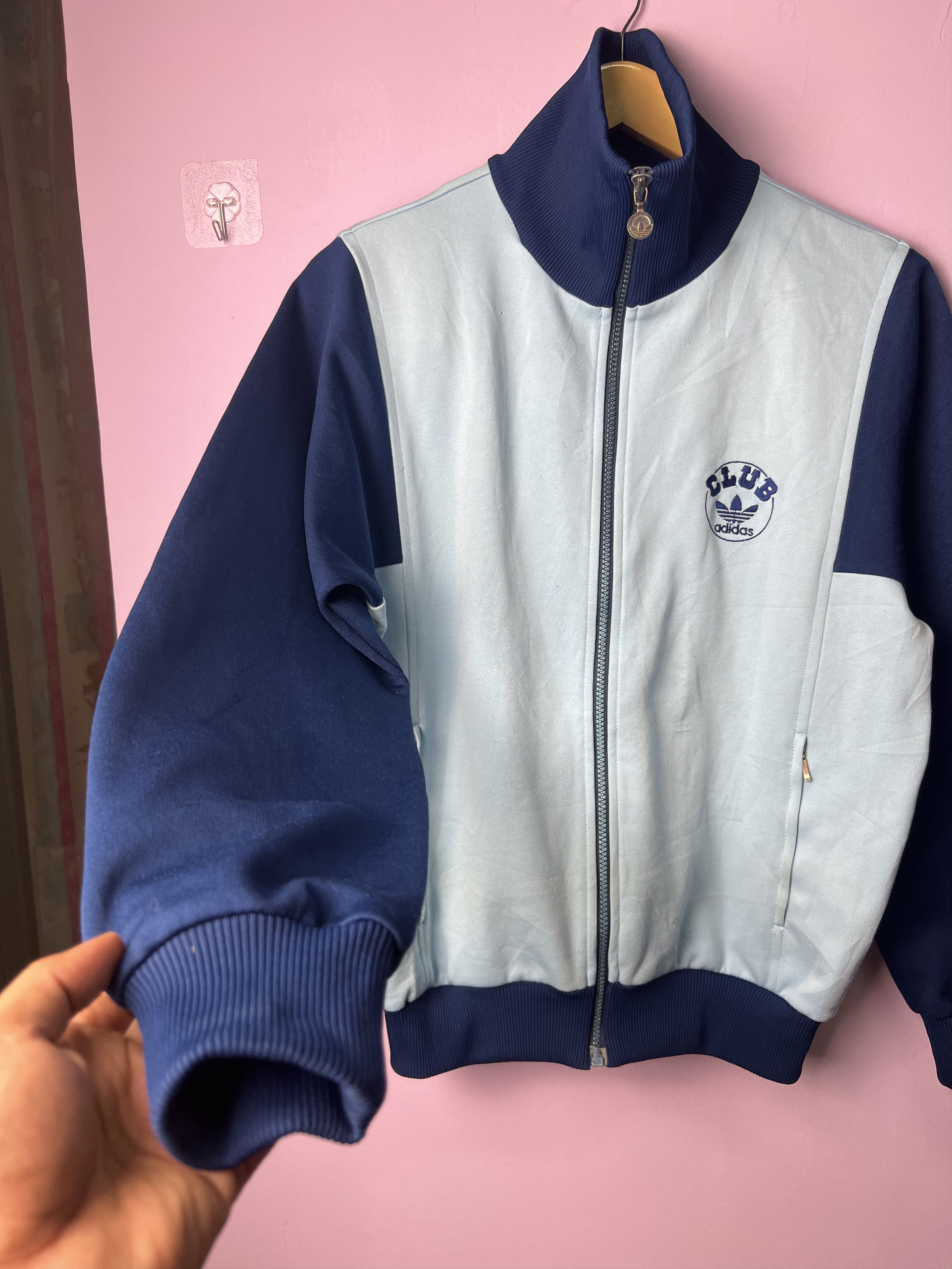 Adidas 🔥Vintage Two Tone Adidas Club Zipper Jackets Size US S / EU 44-46 / 1 - 10 Thumbnail