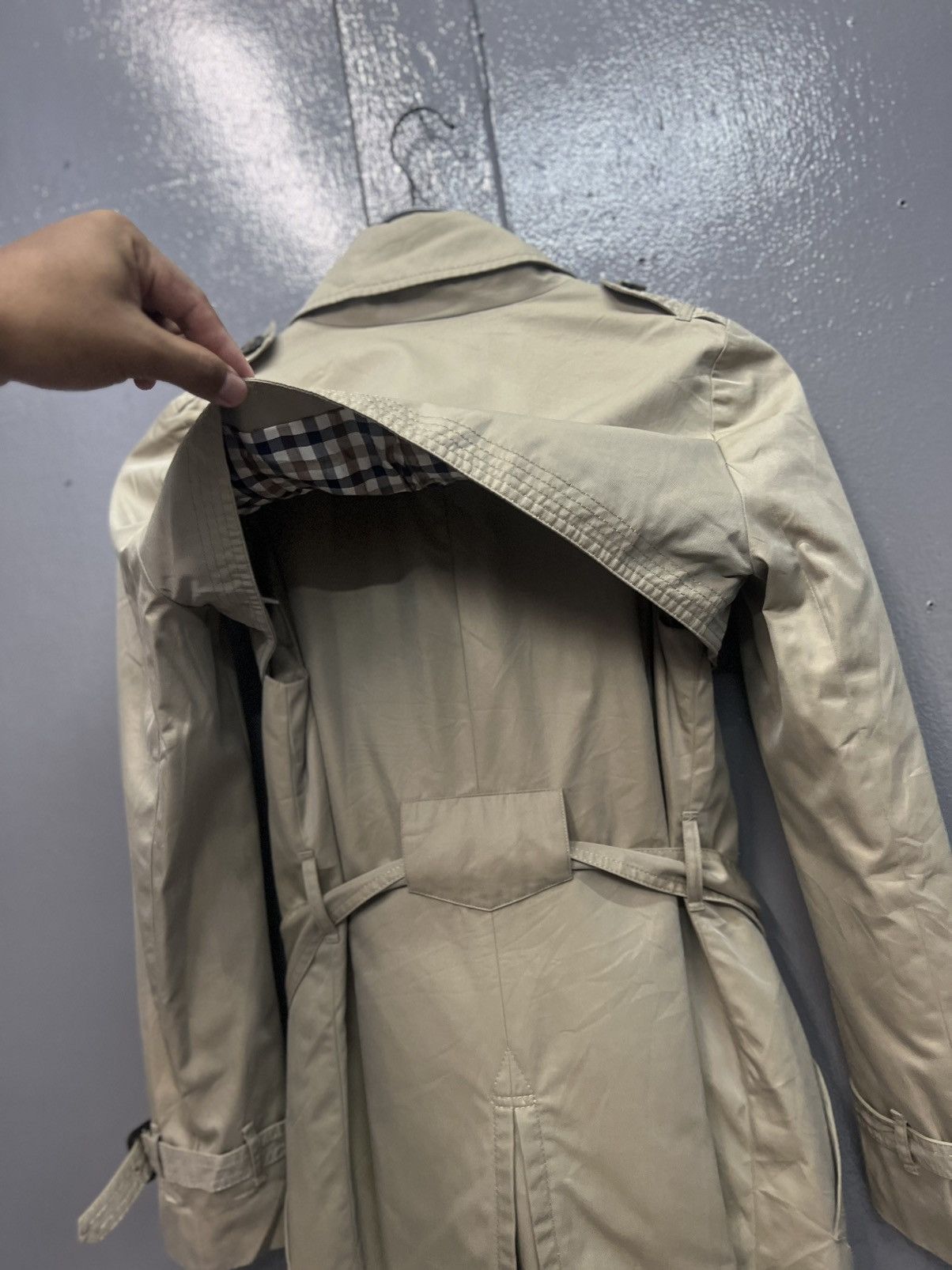 Aquascutum ARCHIVE AQUASCUTUM TRENCH COAT DOUBLE BREAST Size XS / US 0-2 / IT 36-38 - 14 Thumbnail