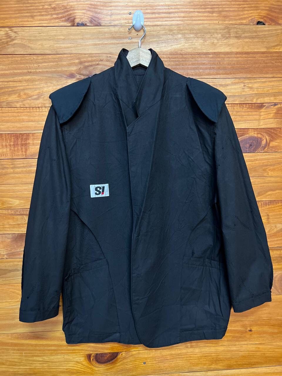 Issey Miyake VINTAGE ISSEY MIYAKE SASHIKO STICH BLAZERS Size 44S - 10 Thumbnail