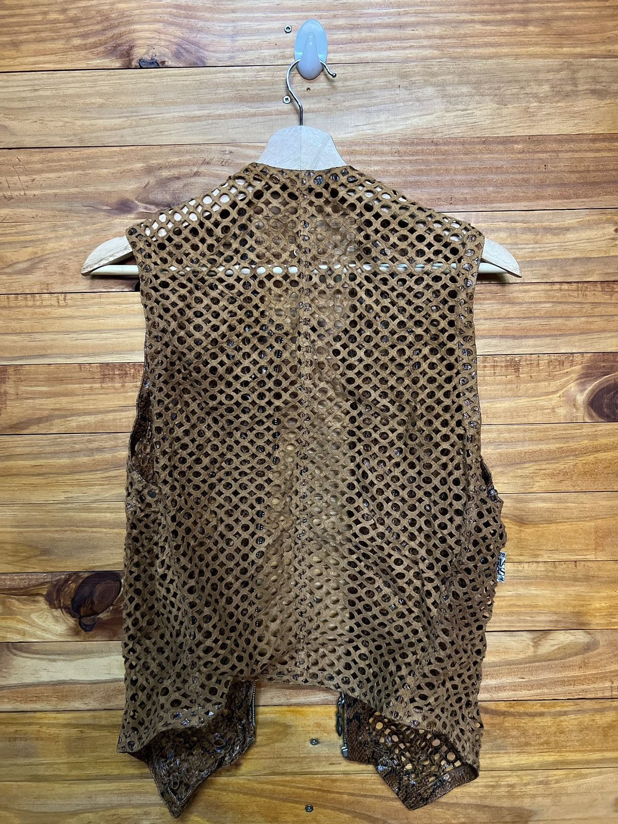 Versace ARCHIVE🔥GIANNI VERSACE LEATHER VEST Size M / US 6-8 / IT 42-44 - 20 Thumbnail