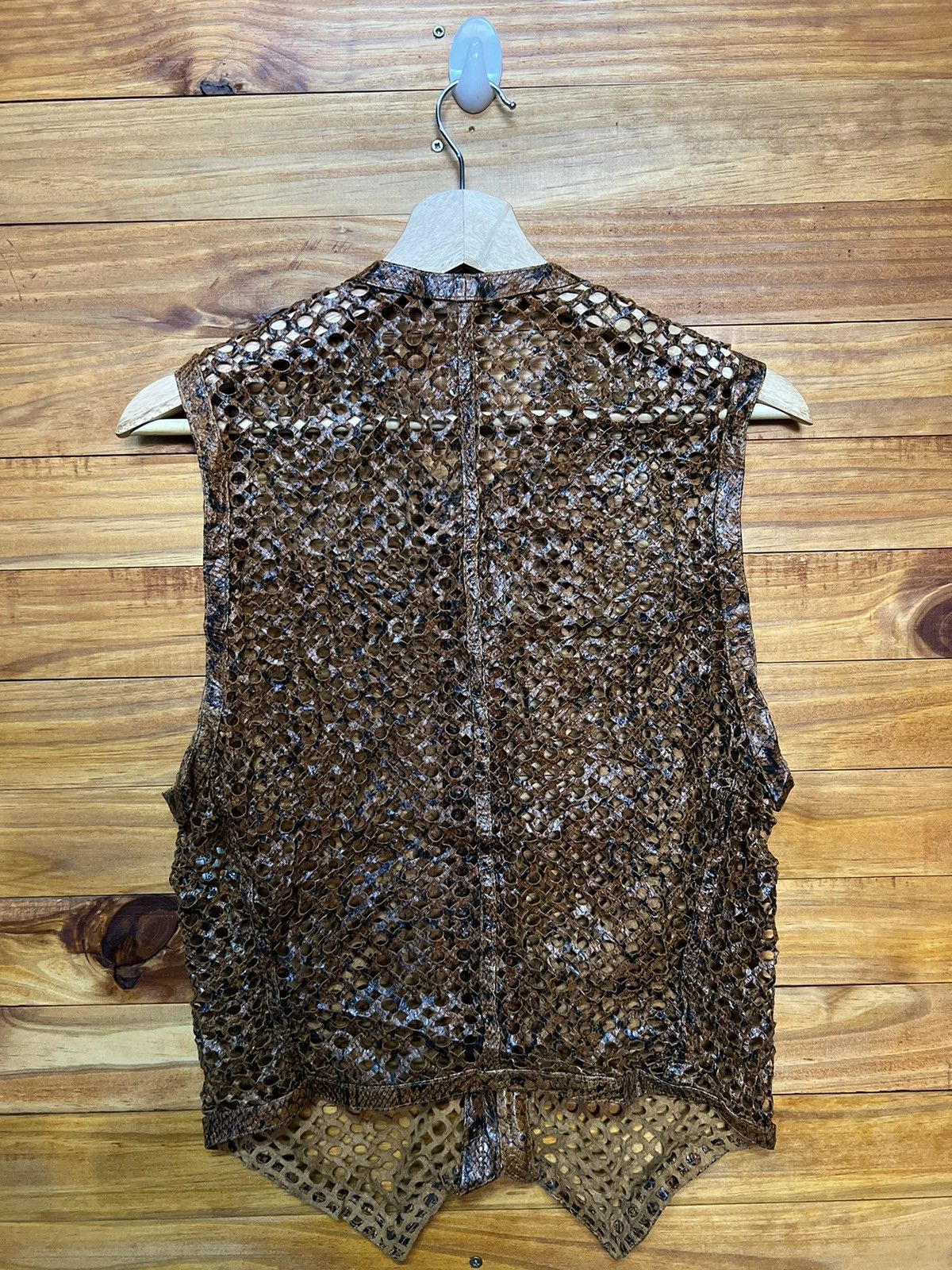 Versace ARCHIVE🔥GIANNI VERSACE LEATHER VEST Size M / US 6-8 / IT 42-44 - 9 Thumbnail