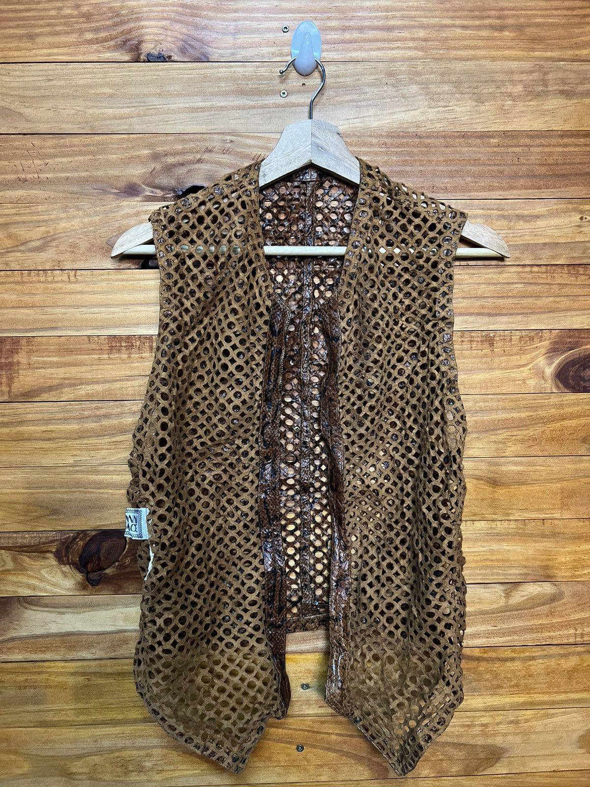 Versace ARCHIVE🔥GIANNI VERSACE LEATHER VEST Size M / US 6-8 / IT 42-44 - 13 Thumbnail