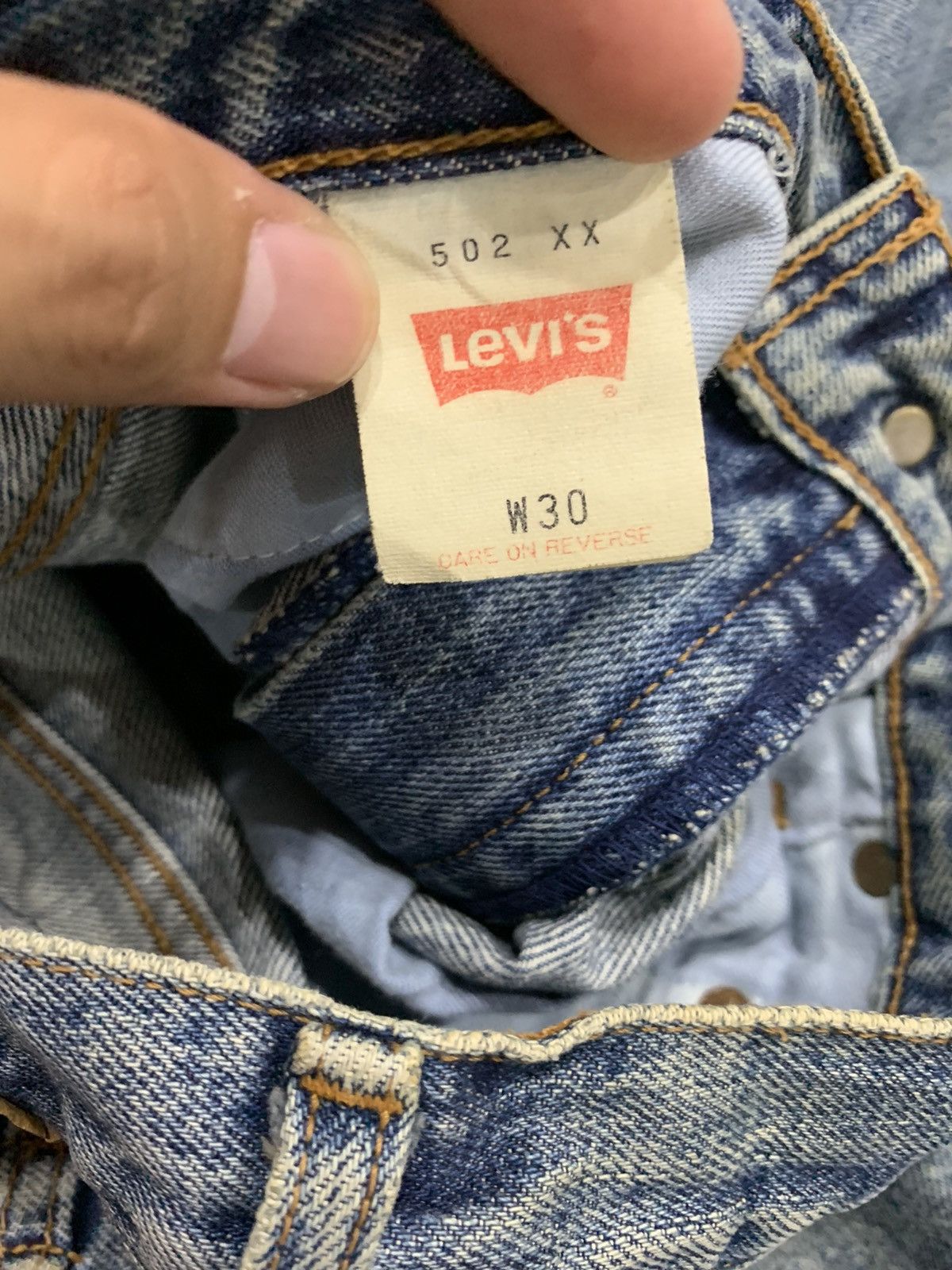 Levi's VINTAGE 1994 502XX BIG E SELVEDGE JEANS Size US 30 / EU 46 - 11 Thumbnail