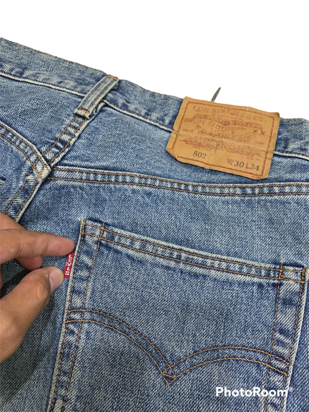 Levi's VINTAGE 1994 502XX BIG E SELVEDGE JEANS Size US 30 / EU 46 - 3 Thumbnail