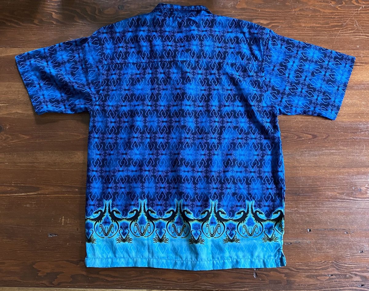 Vintage Vintage 90’s No Boundaries Tribal Dragons Poly Button Up Size US M / EU 48-50 / 2 - 9 Thumbnail