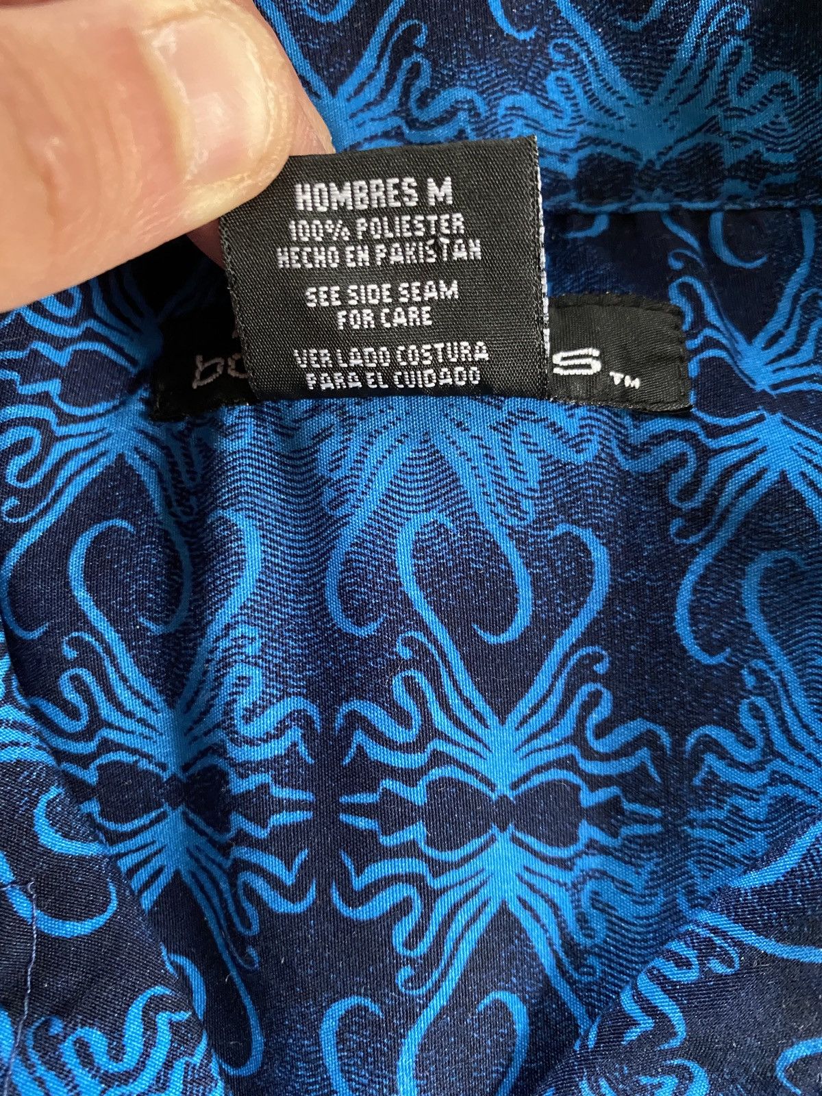 Vintage Vintage 90’s No Boundaries Tribal Dragons Poly Button Up Size US M / EU 48-50 / 2 - 8 Thumbnail