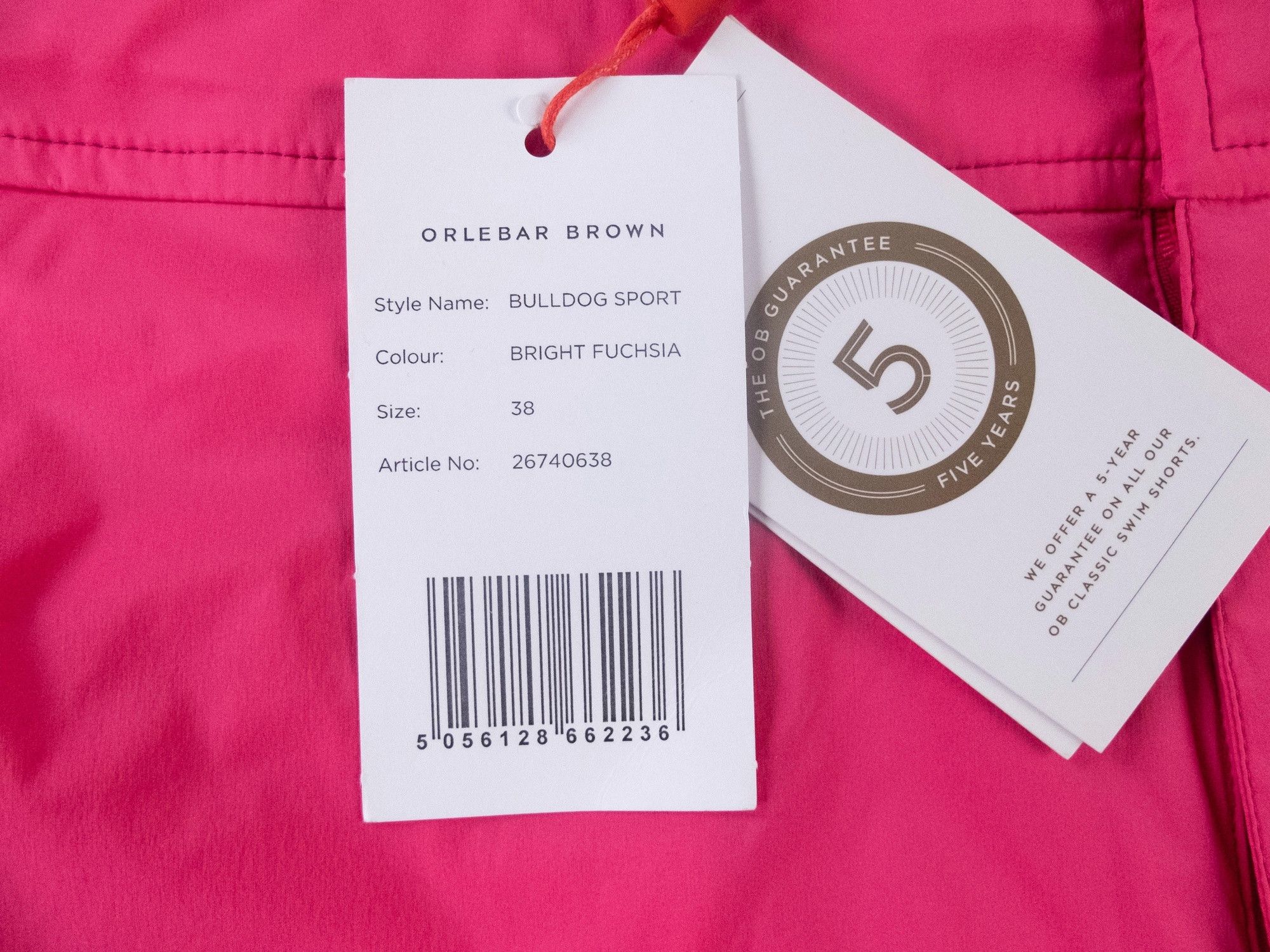 Orlebar Brown ORLEBAR BROWN Bulldog Sport fuchsia pink swim shorts 38 Size US 38 / EU 54 - 2 Thumbnail