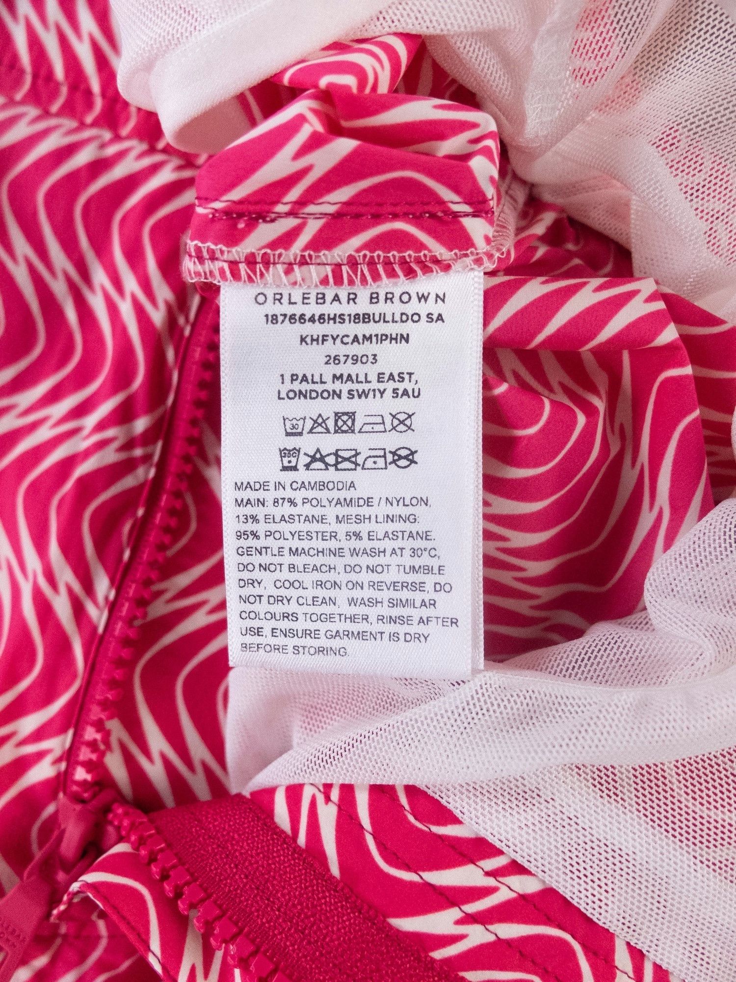 Orlebar Brown ORLEBAR BROWN Bulldog fuchsia pink swirl swim shorts 38 Size US 38 / EU 54 - 6 Thumbnail