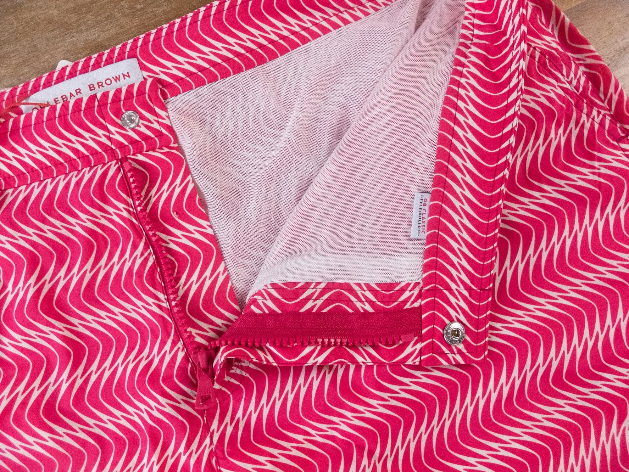 Orlebar Brown ORLEBAR BROWN Bulldog fuchsia pink swirl swim shorts 38 Size US 38 / EU 54 - 4 Thumbnail