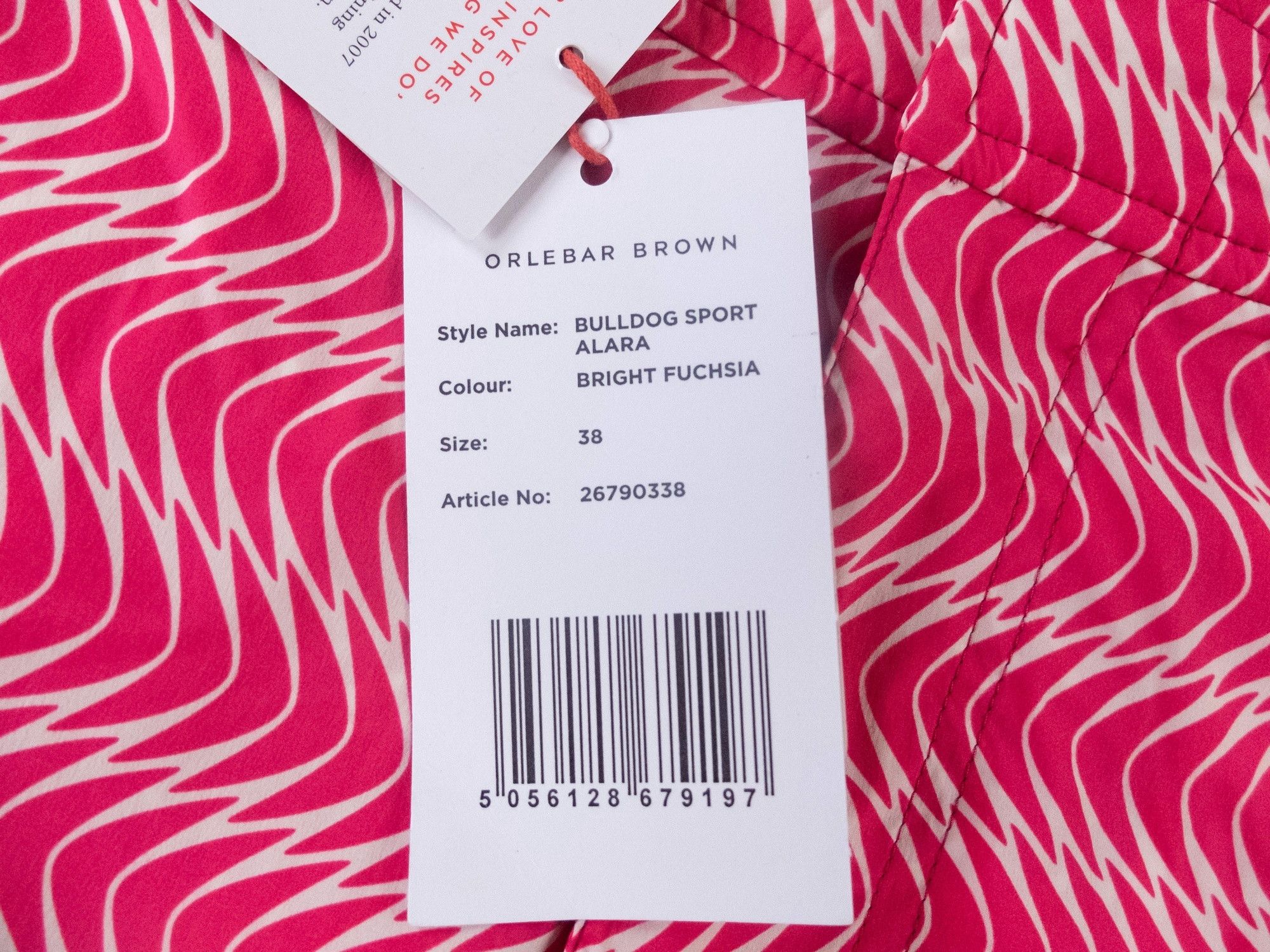 Orlebar Brown ORLEBAR BROWN Bulldog fuchsia pink swirl swim shorts 38 Size US 38 / EU 54 - 3 Thumbnail