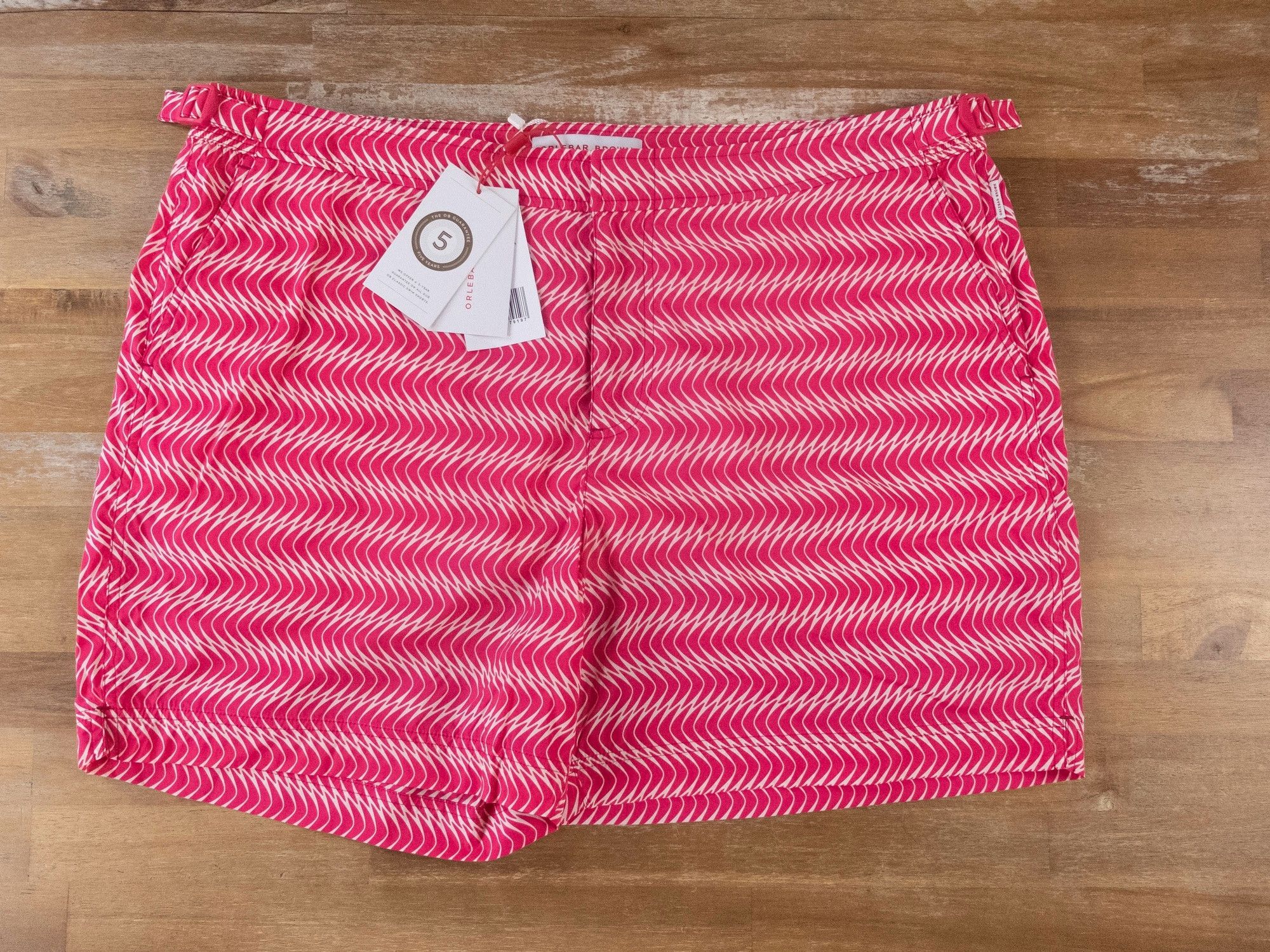 Orlebar Brown ORLEBAR BROWN Bulldog fuchsia pink swirl swim shorts 38 Size US 38 / EU 54 - 1 Thumbnail