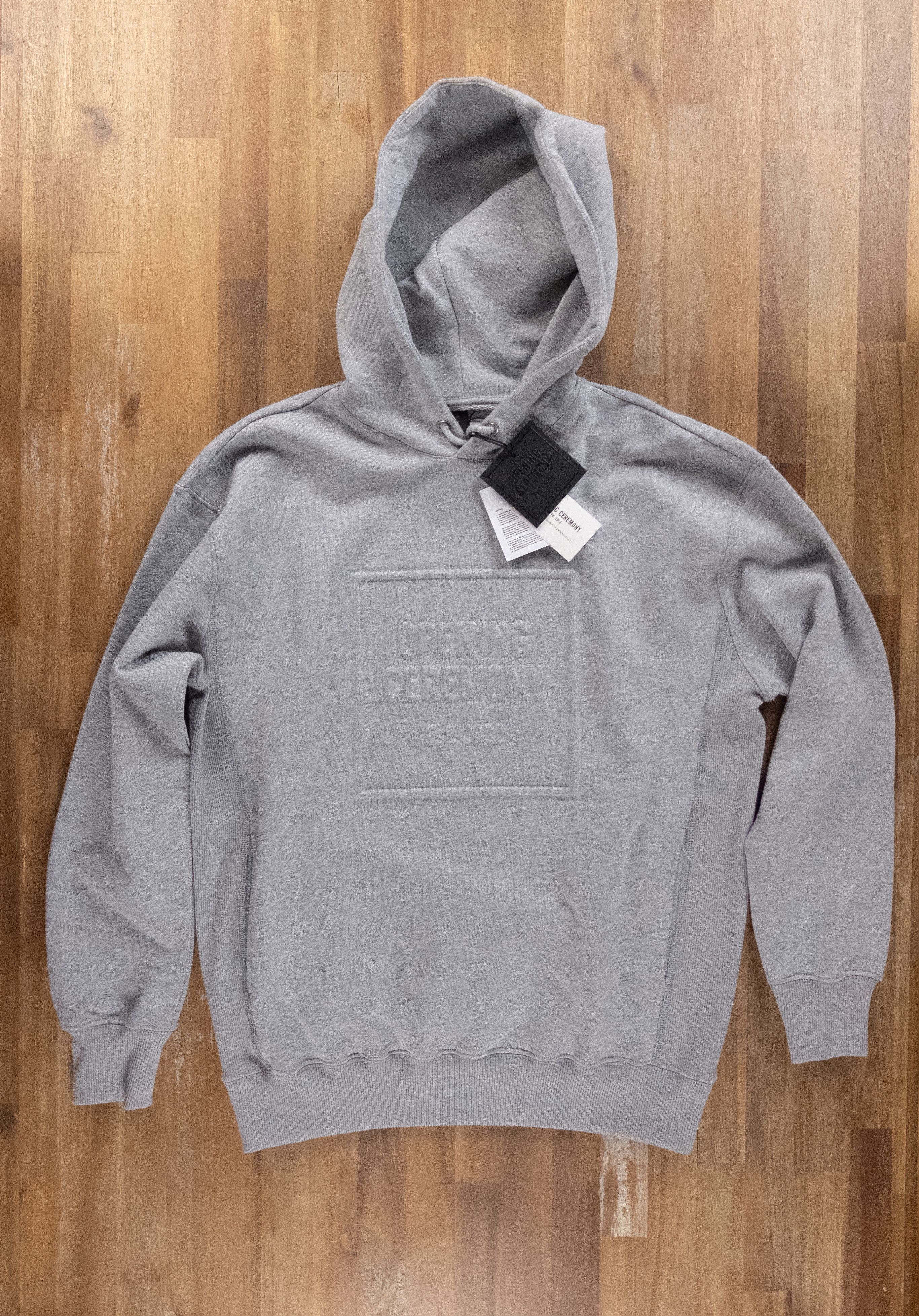 Opening Ceremony OPENING CEREMONY gray box slim sweatshirt hoodie - Medium Size US M / EU 48-50 / 2 - 4 Thumbnail
