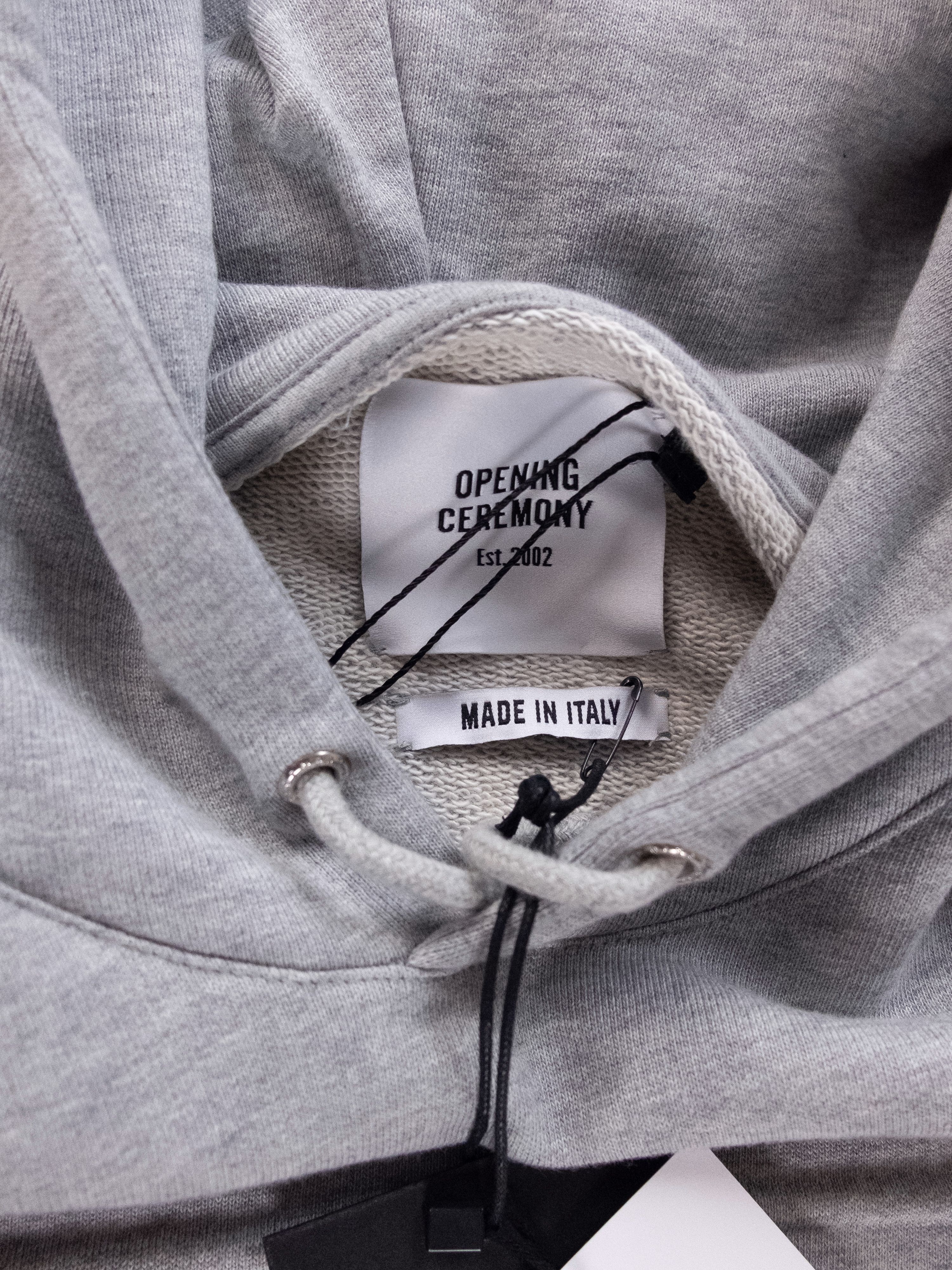 Opening Ceremony OPENING CEREMONY gray box slim sweatshirt hoodie - Medium Size US M / EU 48-50 / 2 - 8 Thumbnail