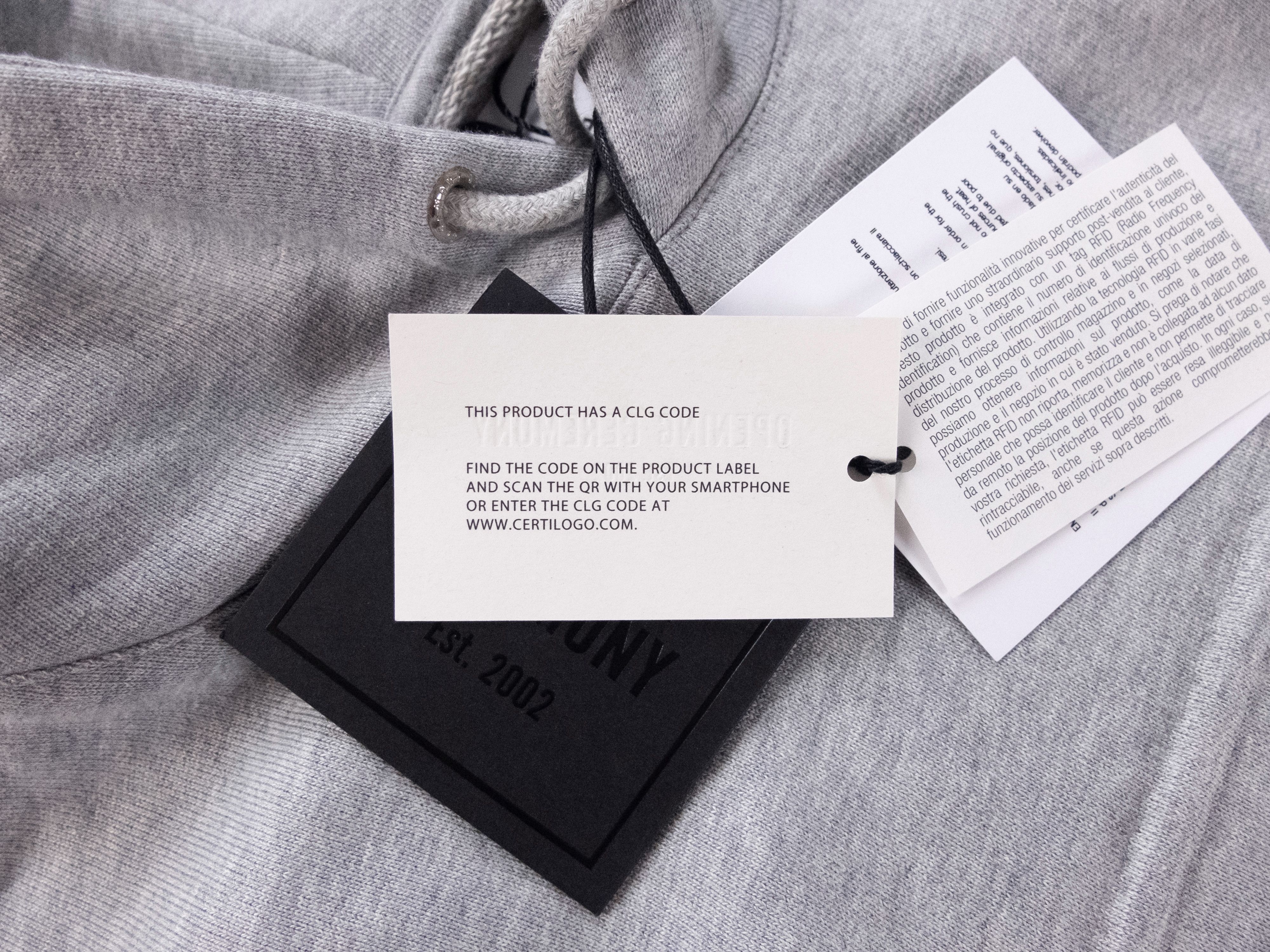 Opening Ceremony OPENING CEREMONY gray box slim sweatshirt hoodie - Medium Size US M / EU 48-50 / 2 - 6 Thumbnail
