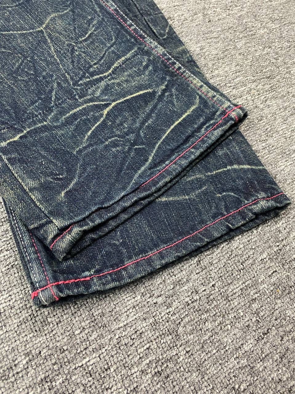 If Six Was Nine × Japanese Brand × Le Grande Bleu (L.G.B.) Vintage Rimaster Jeans Lightning Faded Wash Size US 33 - 9 Thumbnail