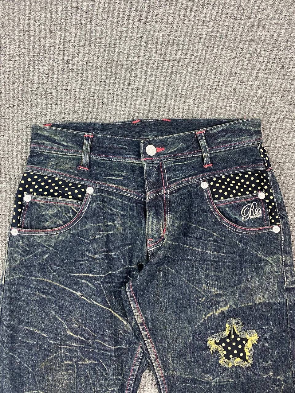 If Six Was Nine × Japanese Brand × Le Grande Bleu (L.G.B.) Vintage Rimaster Jeans Lightning Faded Wash Size US 33 - 4 Thumbnail