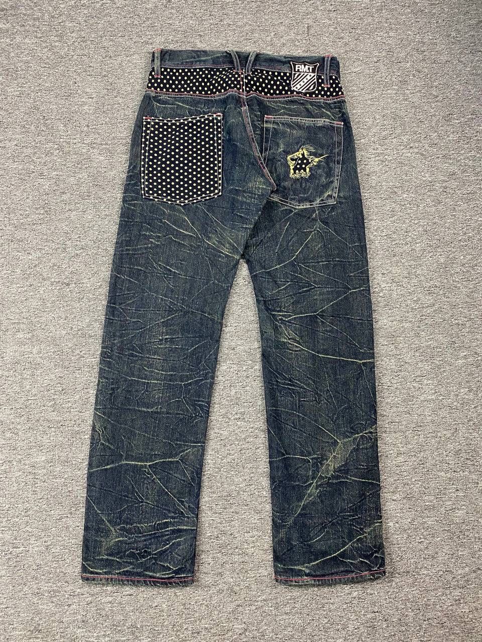 If Six Was Nine × Japanese Brand × Le Grande Bleu (L.G.B.) Vintage Rimaster Jeans Lightning Faded Wash Size US 33 - 2 Thumbnail