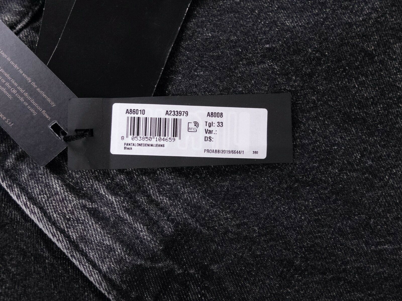Versace VERSACE black / gray L'Homme jeans - Size 33 - NWT Size US 33 - 7 Thumbnail